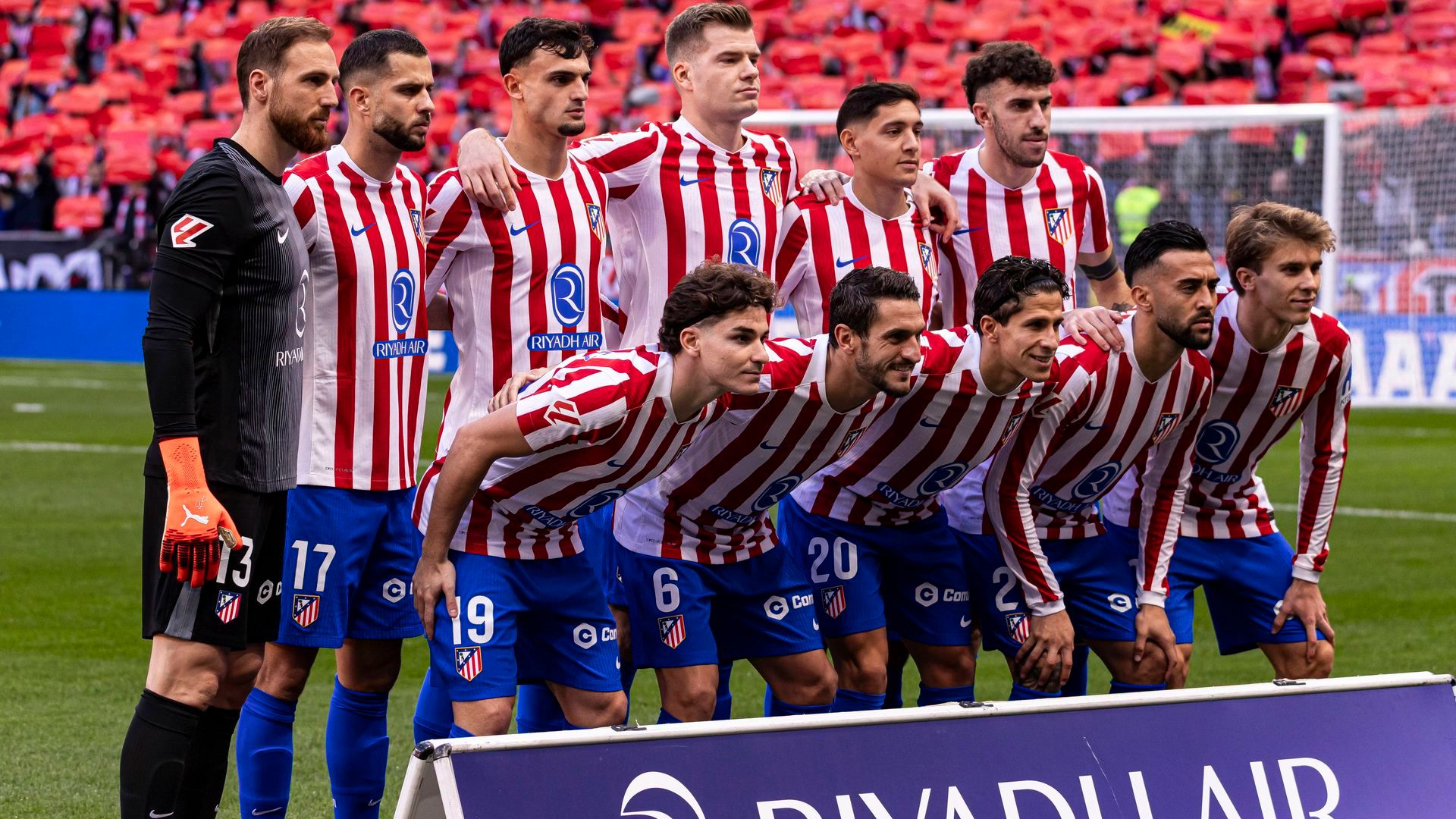 El once del Atlético ante el Valencia El once del Atlético ante el Valencia