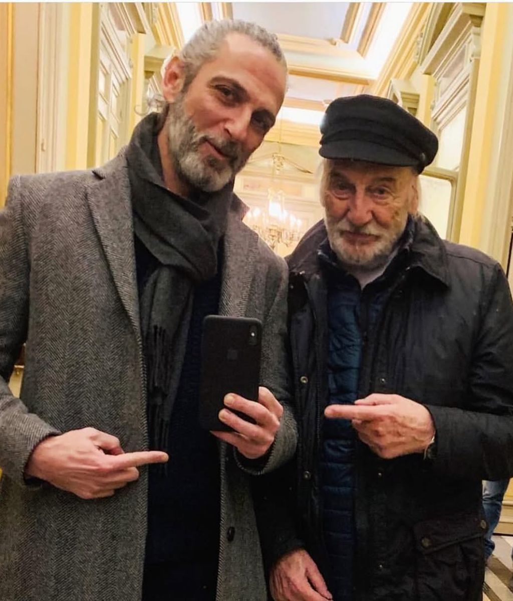 Ernesto Alterio con su padre, Héctor