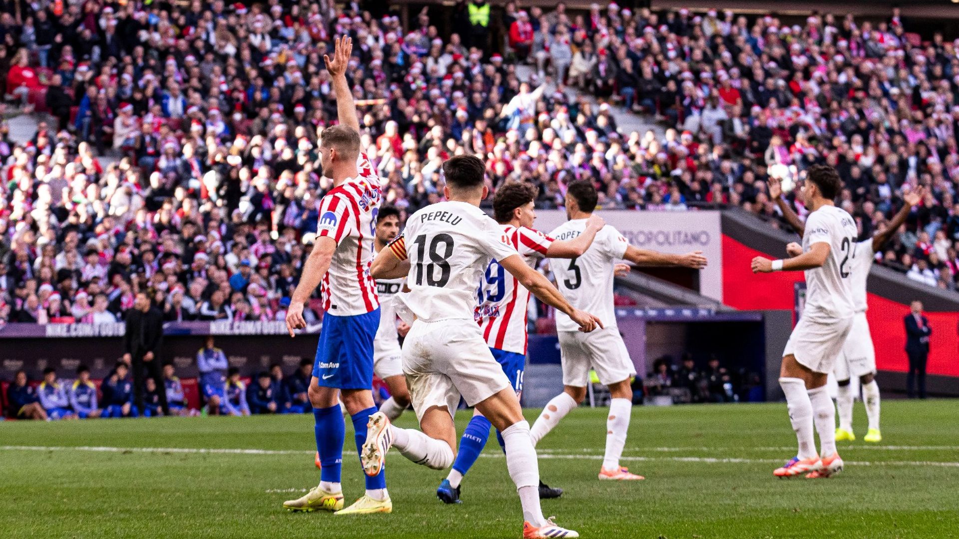 Gol anulado a Pepelu en el Atlético - Valencia CF Gol anulado a Pepelu en el Atlético - Valencia CF