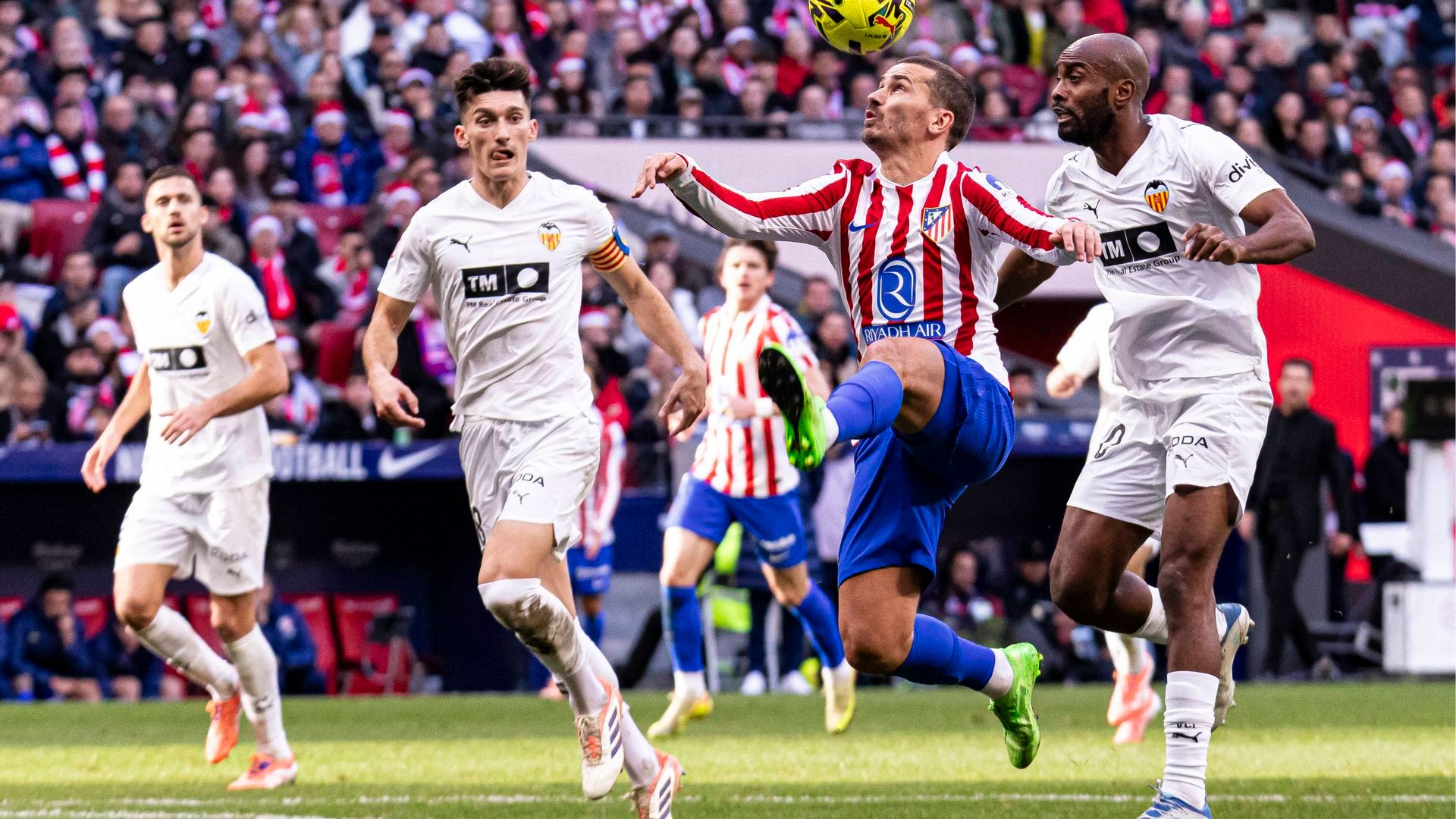 Griezmann, en la acción del gol Griezmann, en la acción del gol