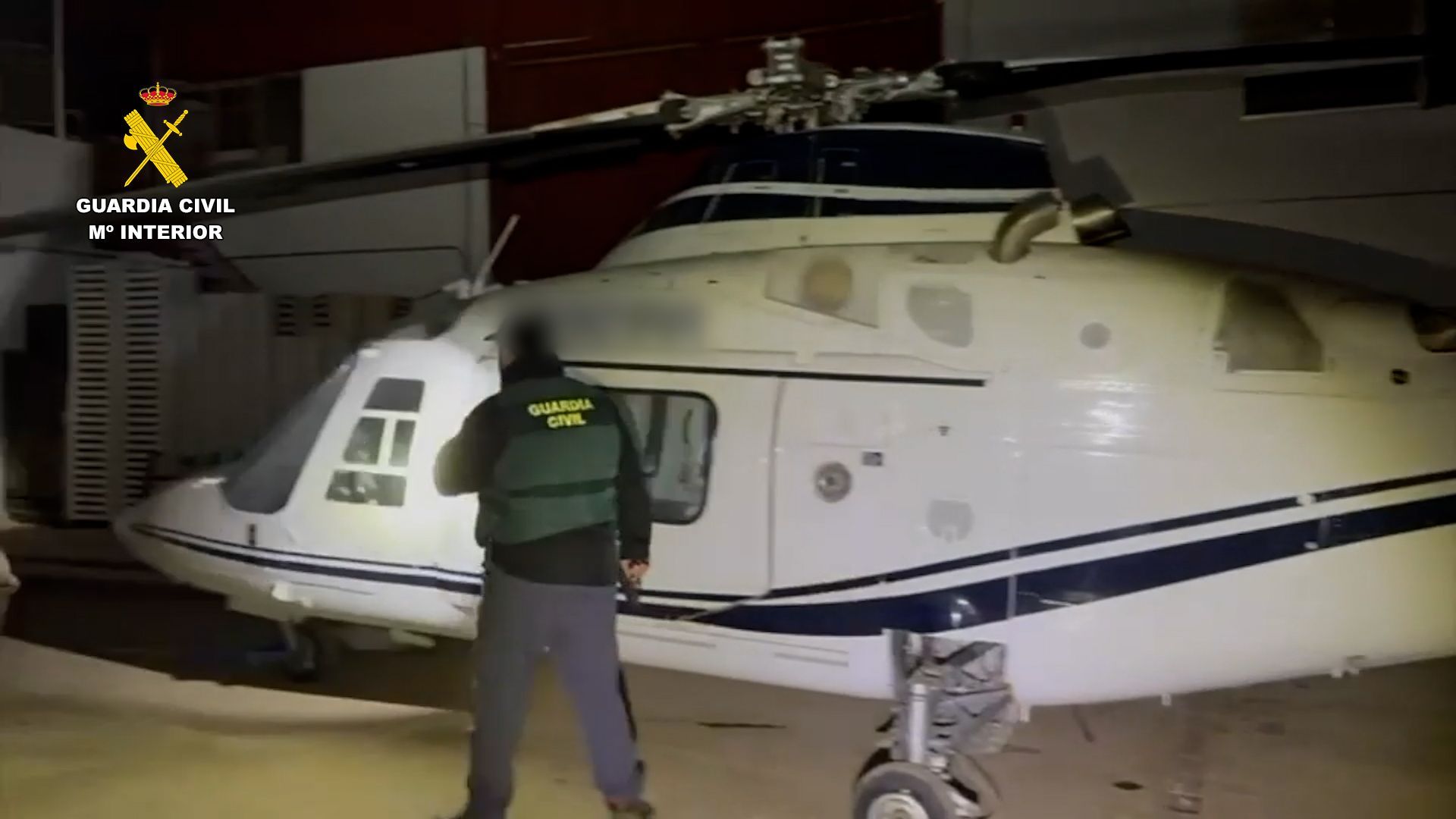 Helicóptero que transportaba droga desde Marruecos a España