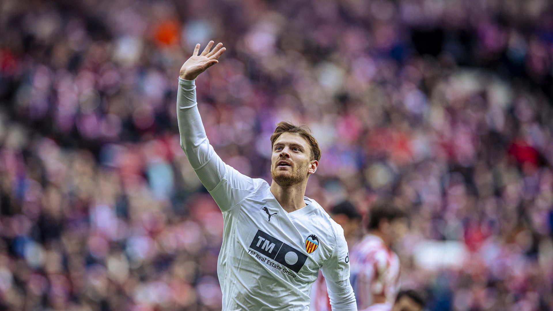 Lucas Beltrán celebra su gol ante el Atlético Lucas Beltrán celebra su gol ante el Atlético