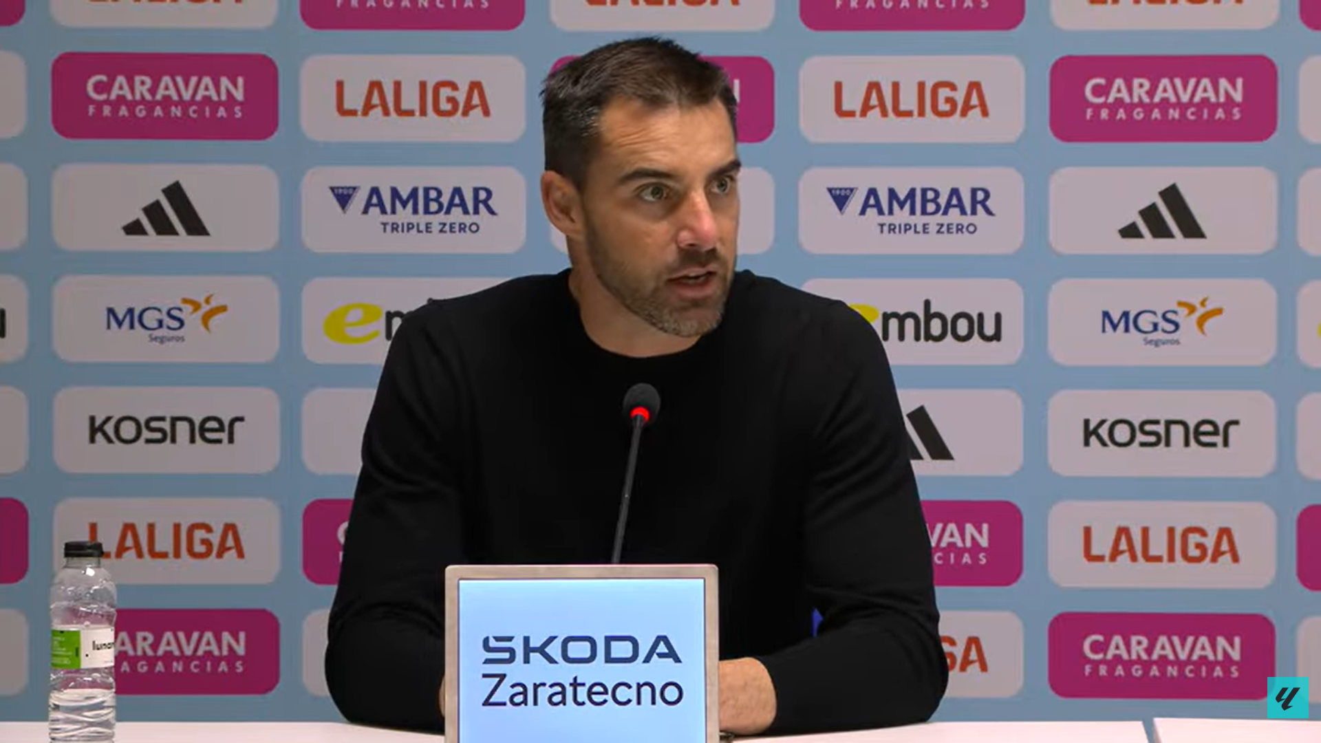 Rubén Sellés, en rueda de prensa del Real Zaragoza Rubén Sellés, en rueda de prensa del Real Zaragoza