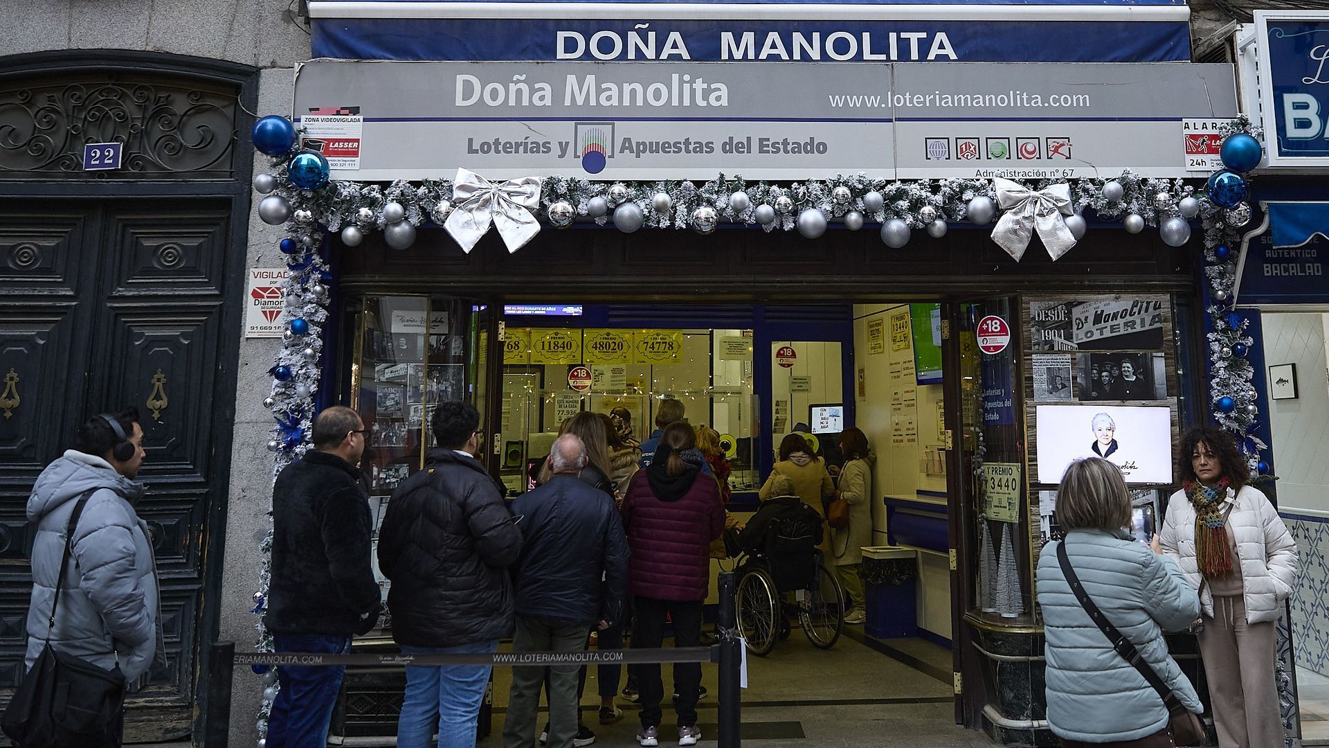 Administración de loterías Doña Manolita en Madrid