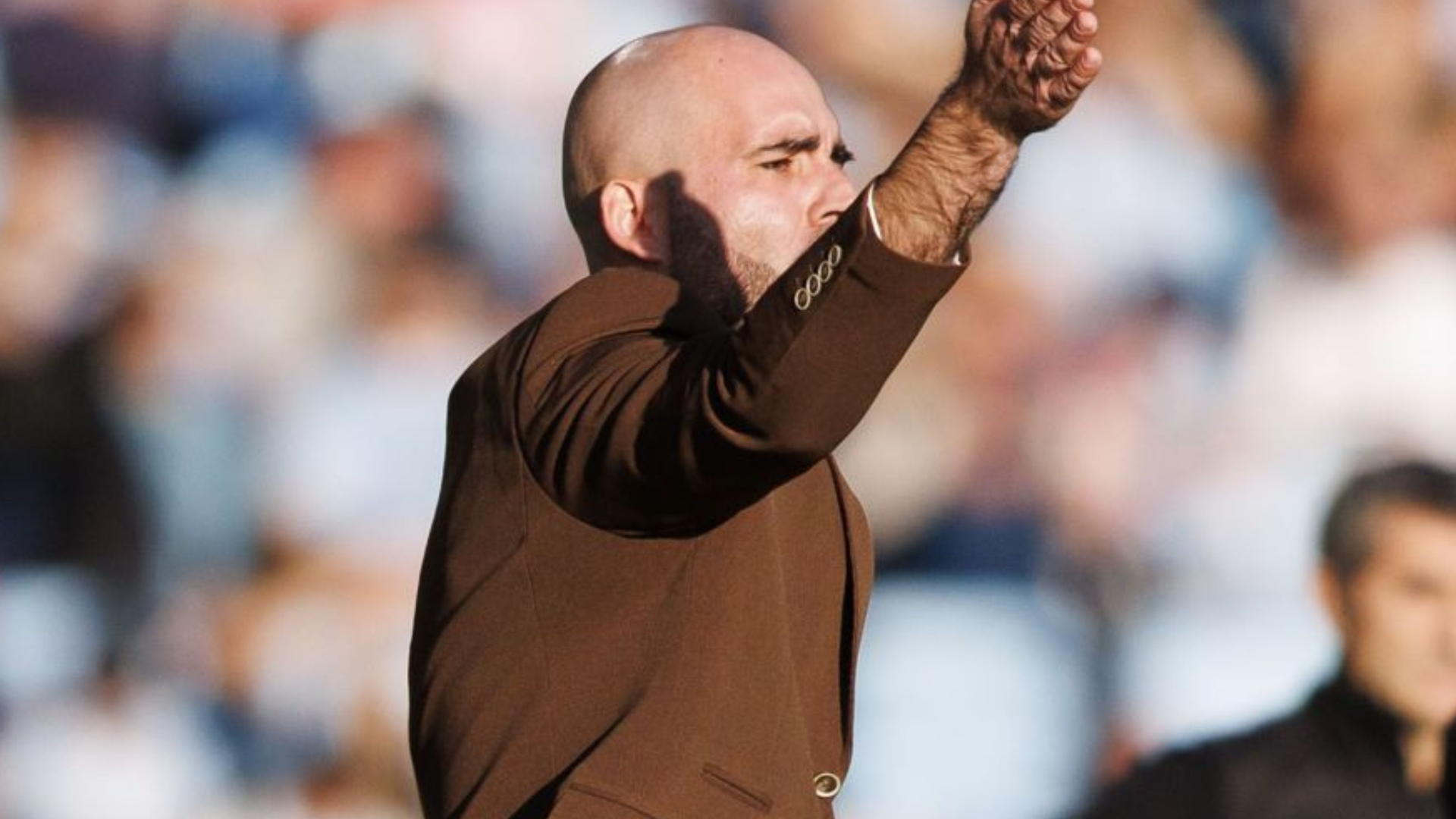 Claudio Giráldez en Balaídos Claudio Giráldez en Balaídos