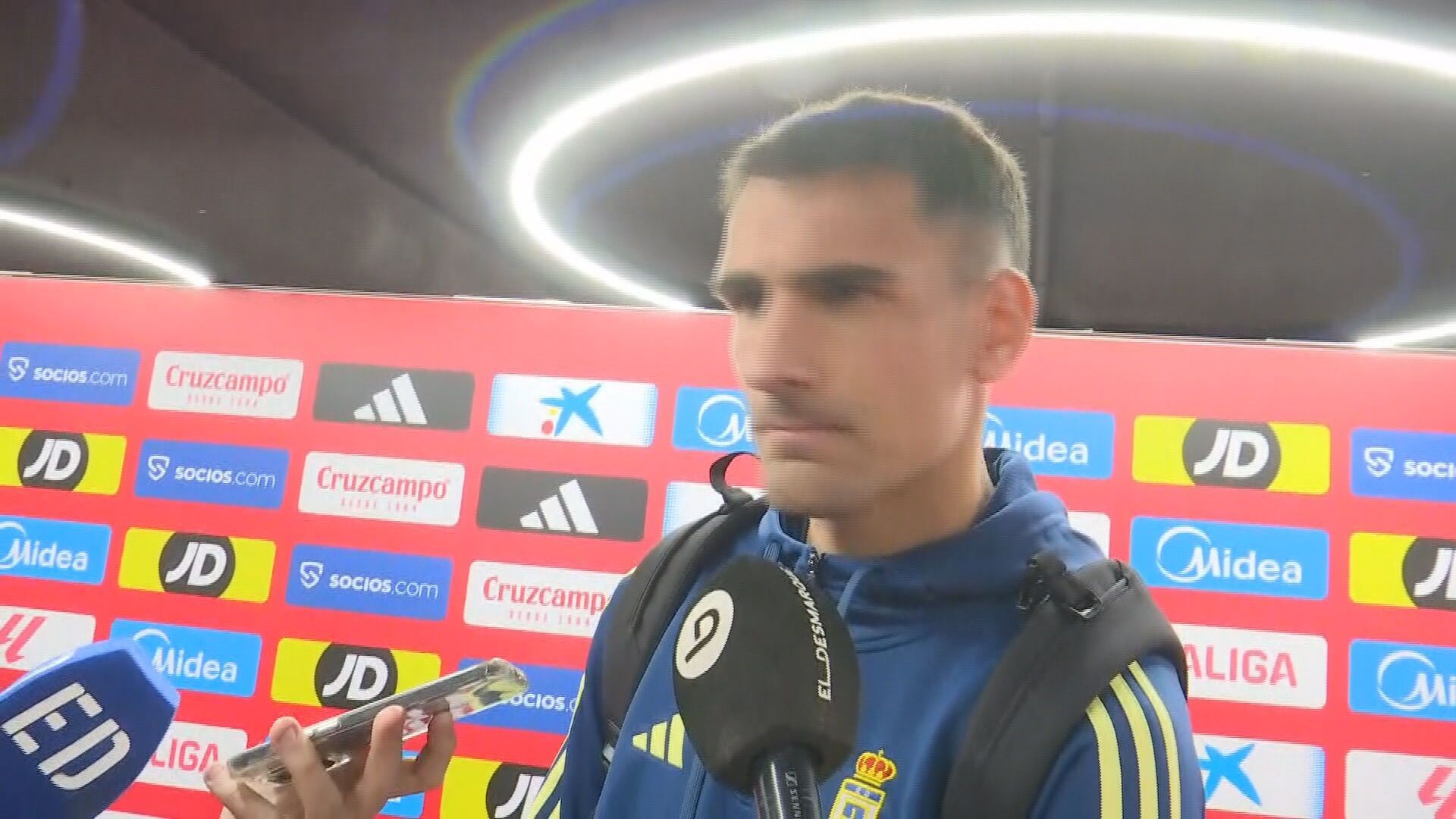 Dani Calvo, tras el Sevilla-Oviedo Dani Calvo, tras el Sevilla-Oviedo