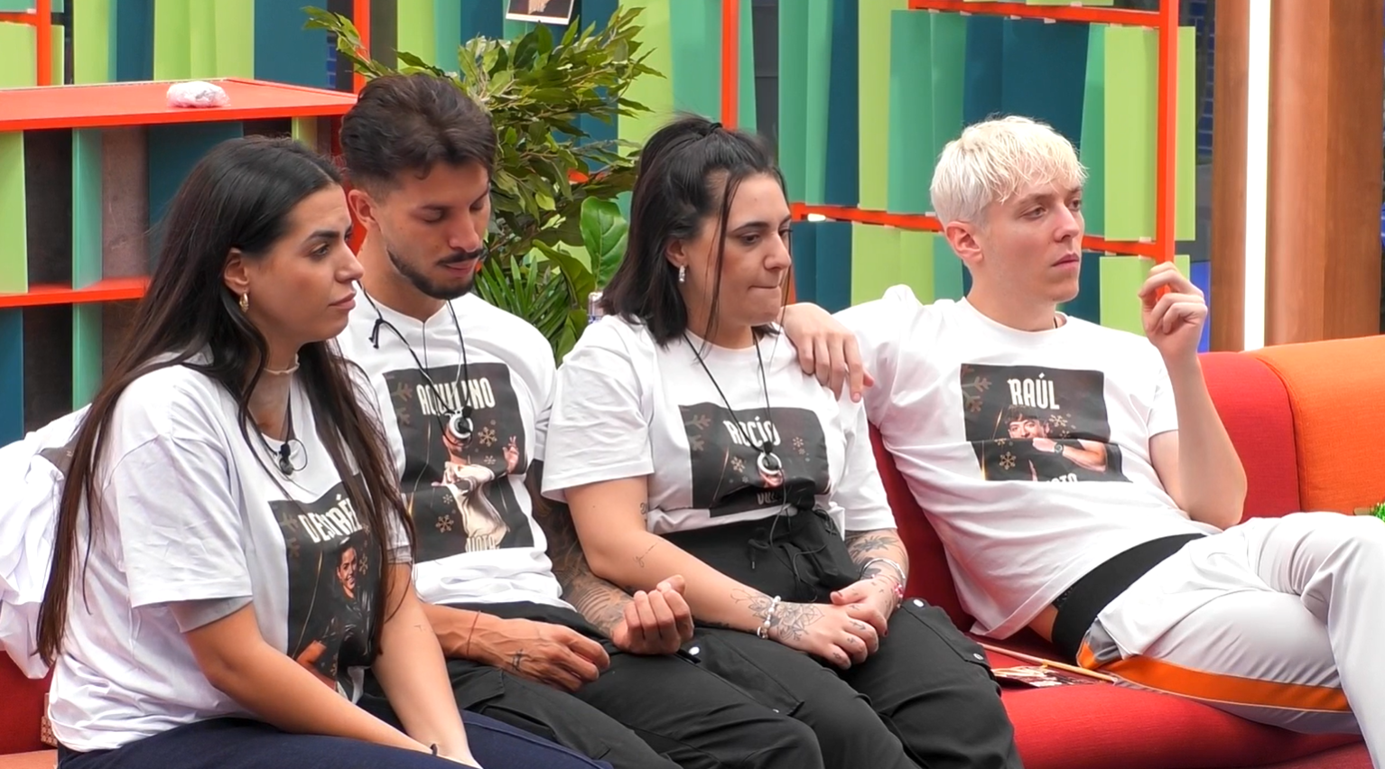 Desiré, Cristian, Rocío y Raúl de GH Desiré, Cristian, Rocío y Raúl de GH