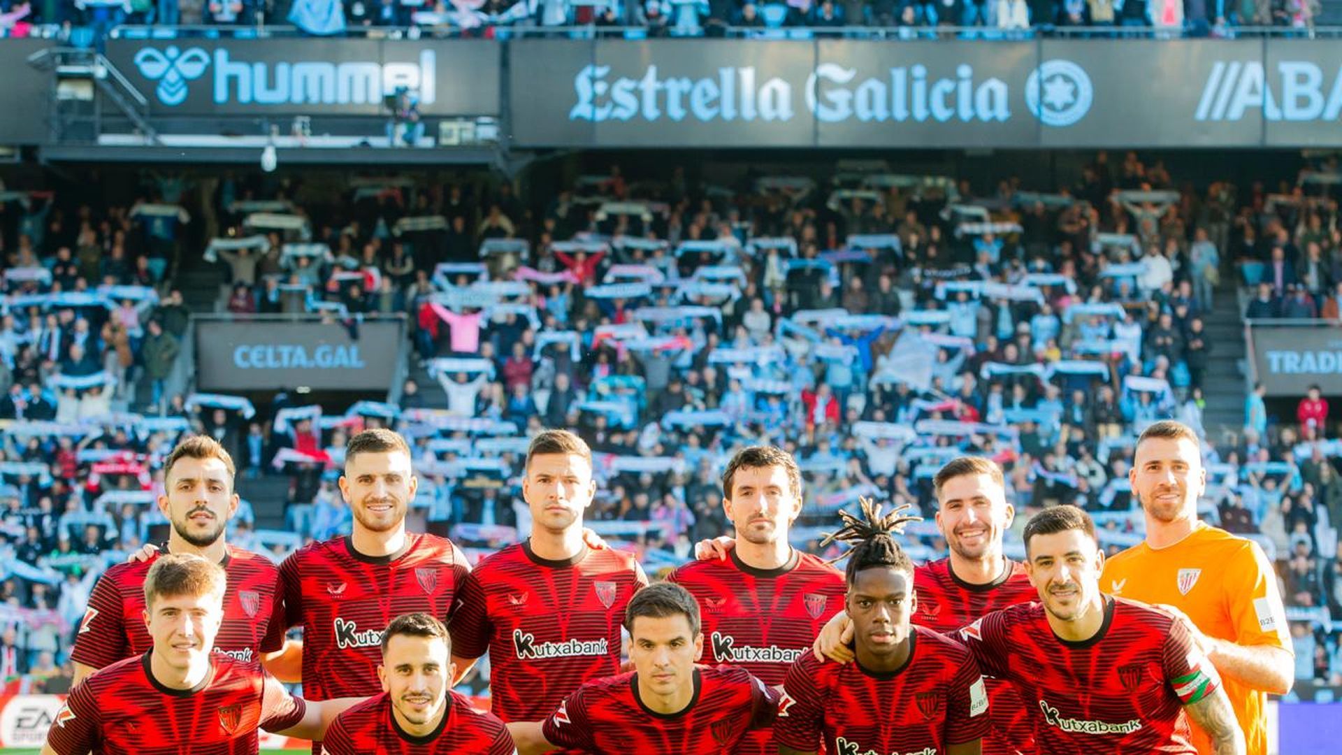 El once del Athletic Club ante el Celta en Balaídos