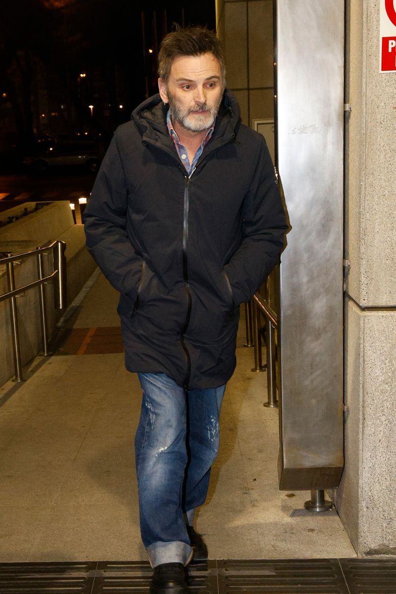 Ferando Tejero en el tanatorio