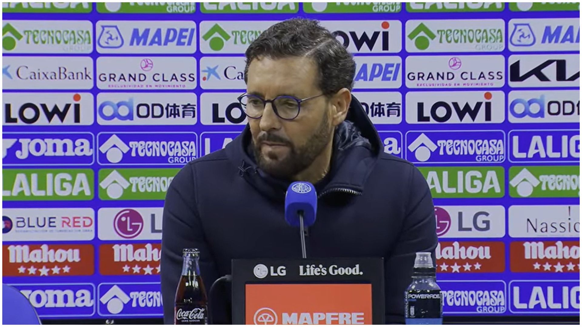 José Bordalás, en rueda de prensa José Bordalás, en rueda de prensa