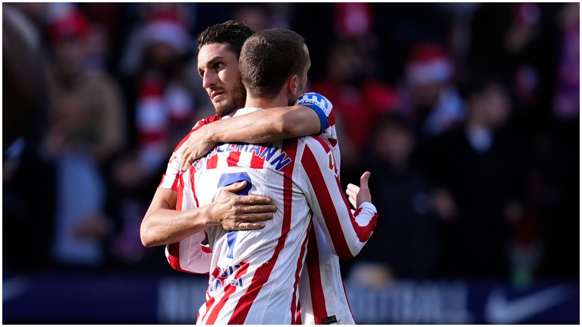 Koke y Griezmann, en el partido frente al Valencia