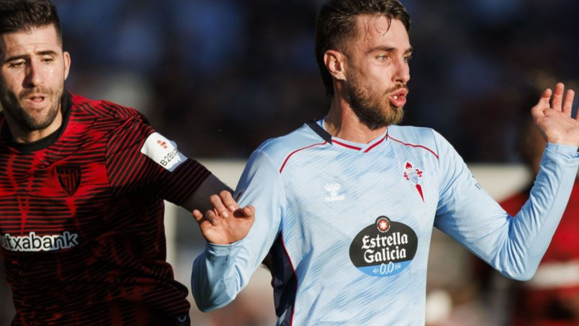 Óscar Mingueza ante el Athletic Club Óscar Mingueza ante el Athletic Club