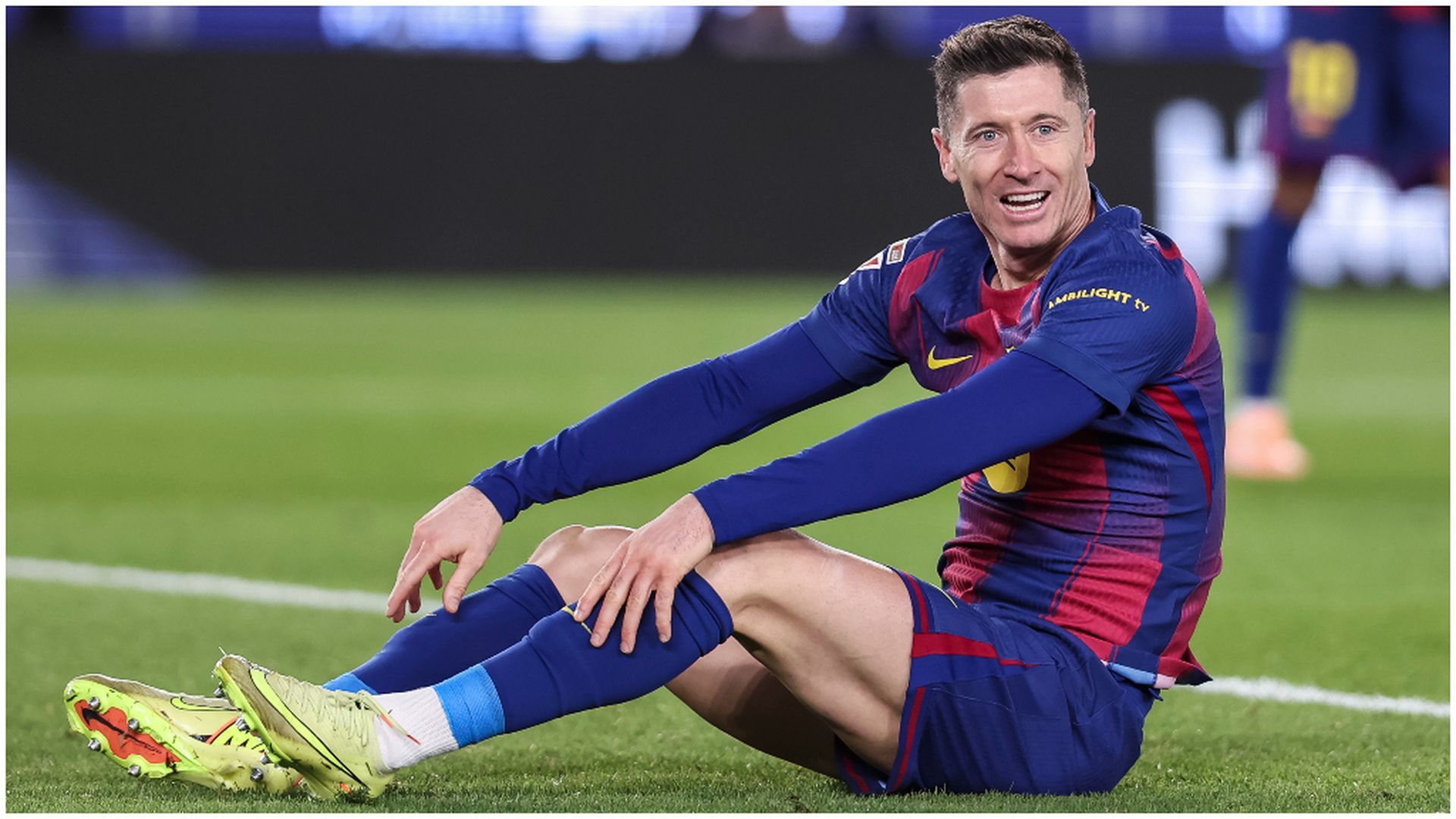 Robert Lewandowski, en el partido ante el Atlético de Madrid Robert Lewandowski, en el partido ante el Atlético de Madrid