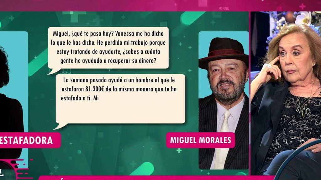 Los últimos mensajes de la estafa que arruinó a Fedra Lorente: “Te quiero, Miguel”