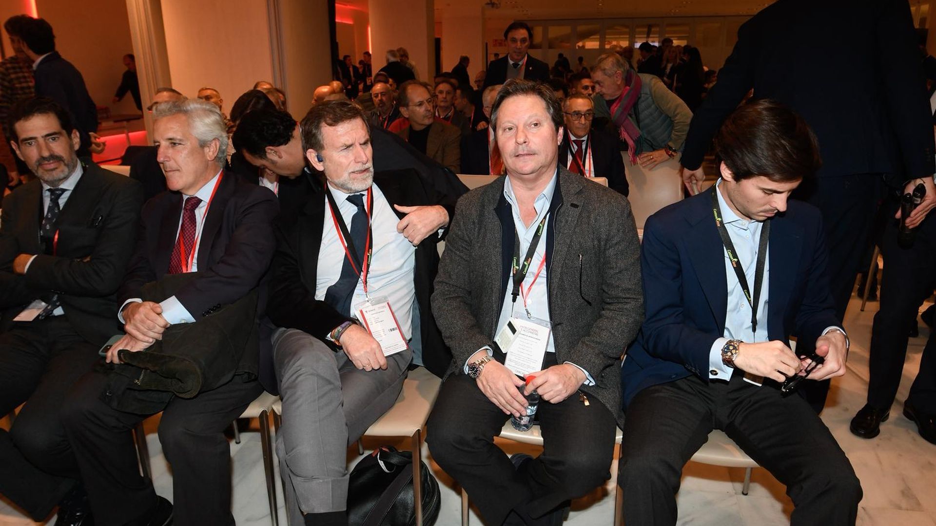 Antonio Lappí y Rafael Carrión hijo, en la Junta del Sevilla 2025