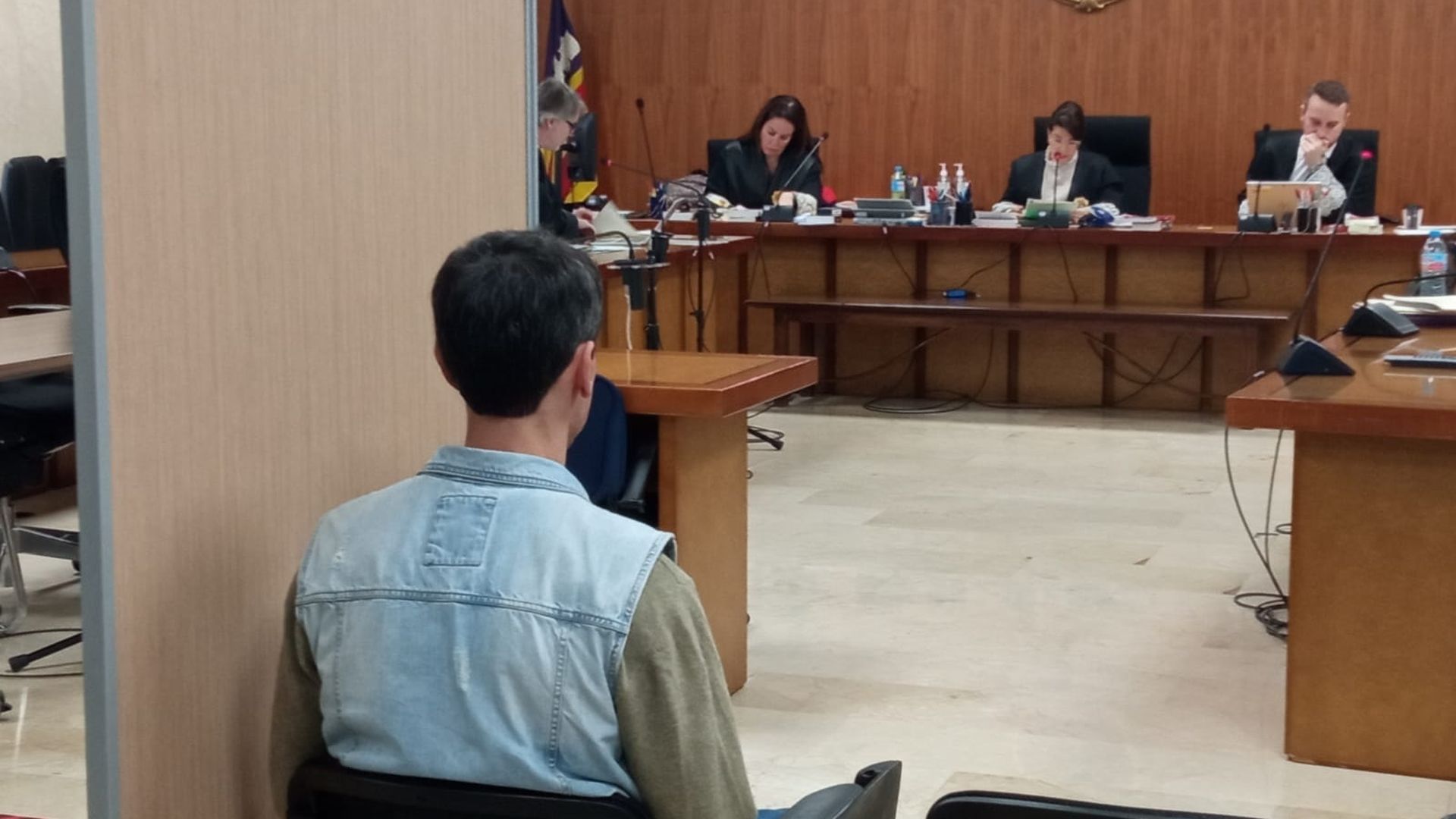 El acusado, durante el juicio