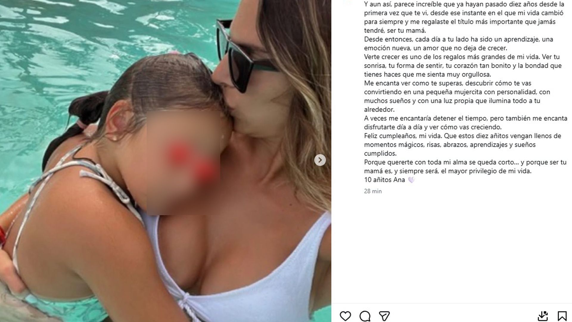 Irene Rosales celebra el cumpleaños de su hija mayor, Ana