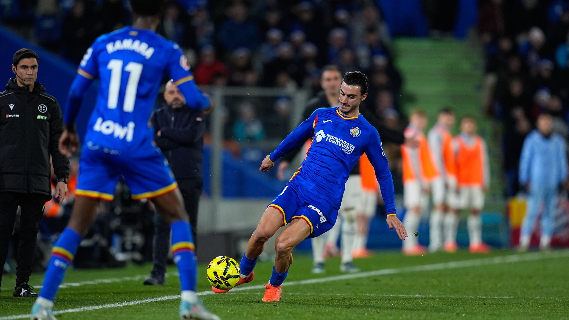 Juan Iglesias jugando en LALIGA EA Sports con el Getafe Juan Iglesias jugando en LALIGA EA Sports con el Getafe