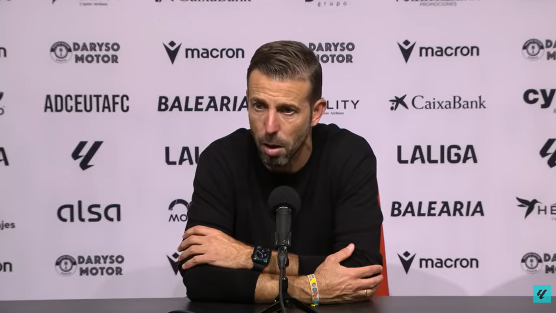 Luis García, en rueda de prensa de la UD Las Palmas Luis García, en rueda de prensa de la UD Las Palmas