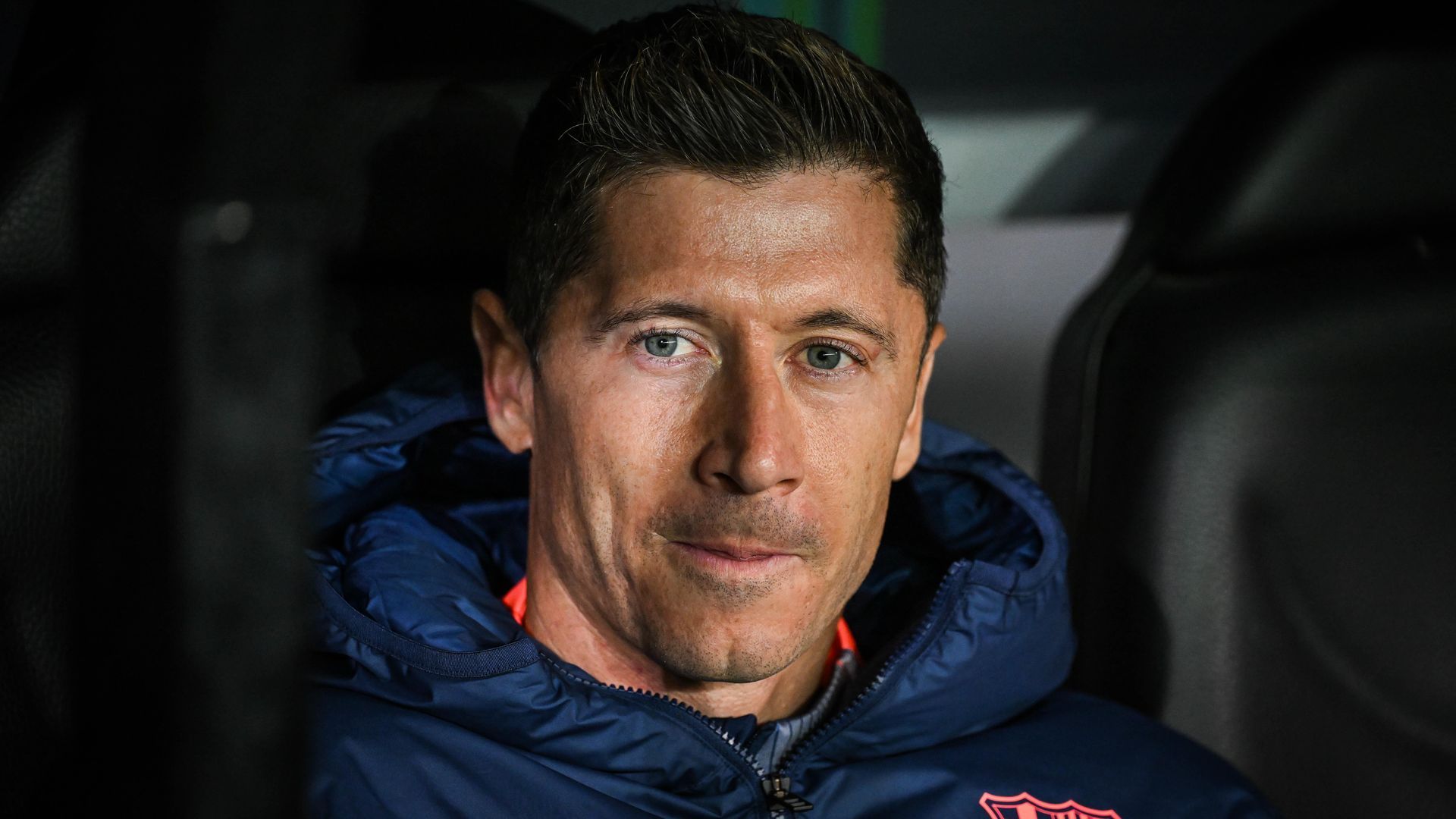 Robert Lewandowski en el banquillo