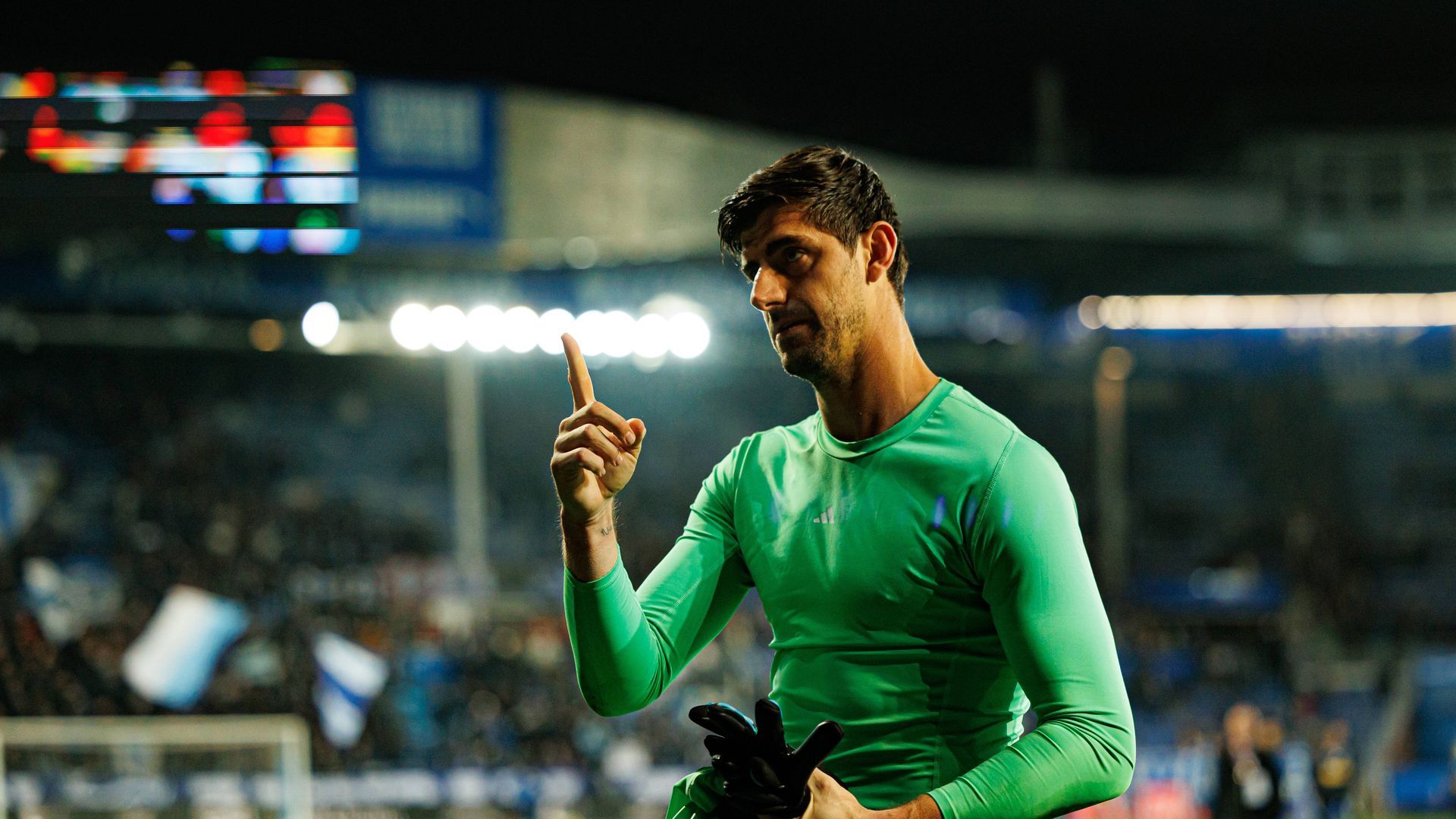 Thibaut Courtois en Mendizorroza Thibaut Courtois en Mendizorroza