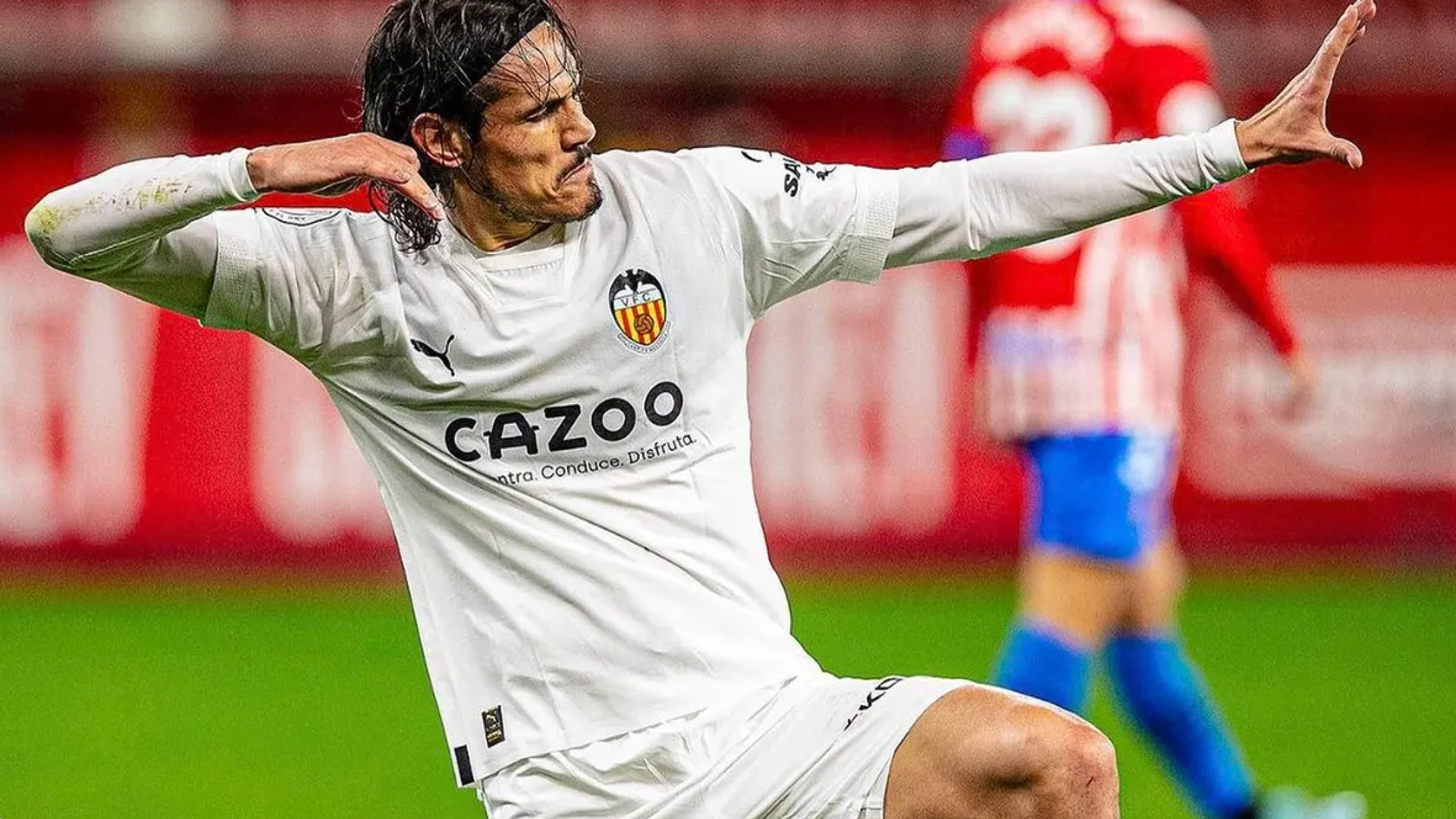 Un lance del Sporting-Valencia CF en Copa del Rey