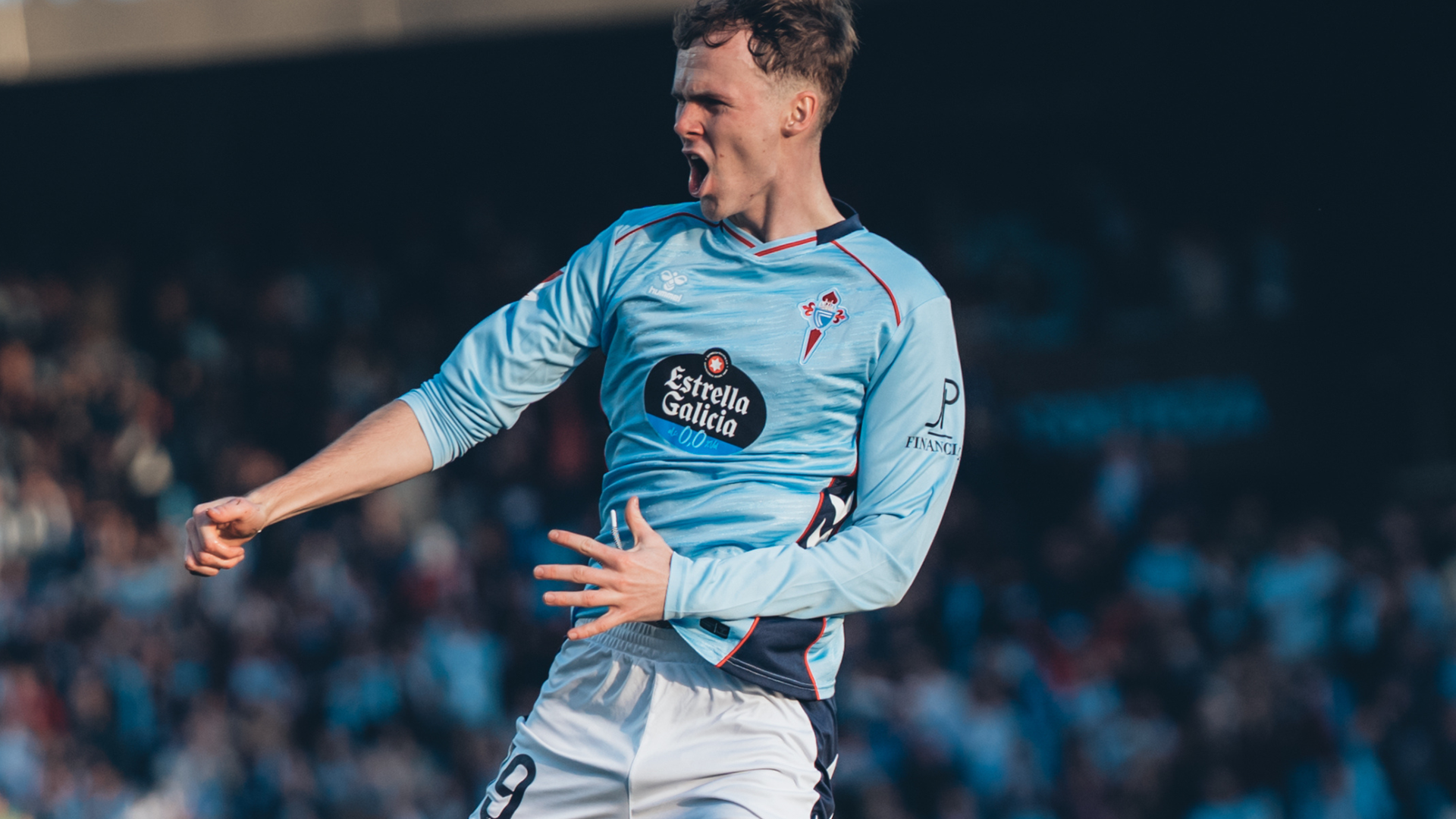 Williot Swedberg celebra un gol ante el Athletic Club Williot Swedberg celebra un gol ante el Athletic Club
