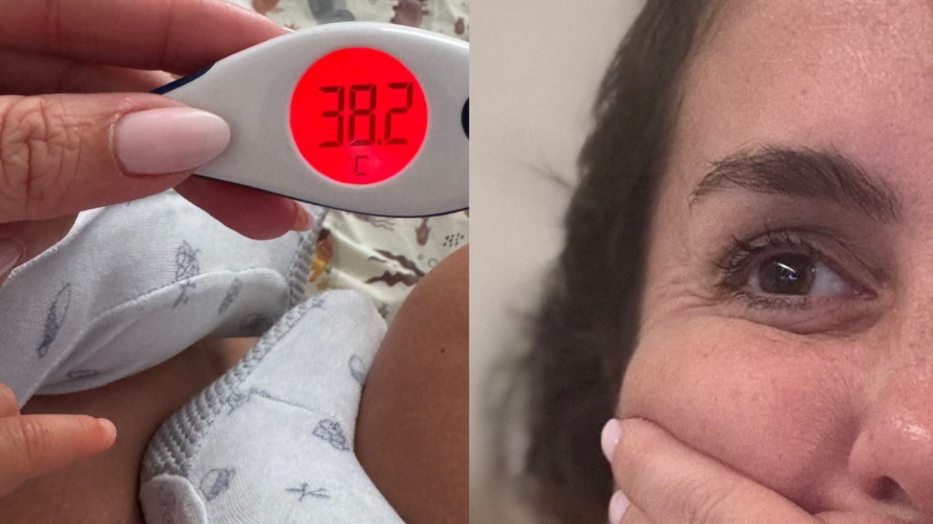 Anabel Pantoja comparte una foto de su hija, con 38º de fiebre