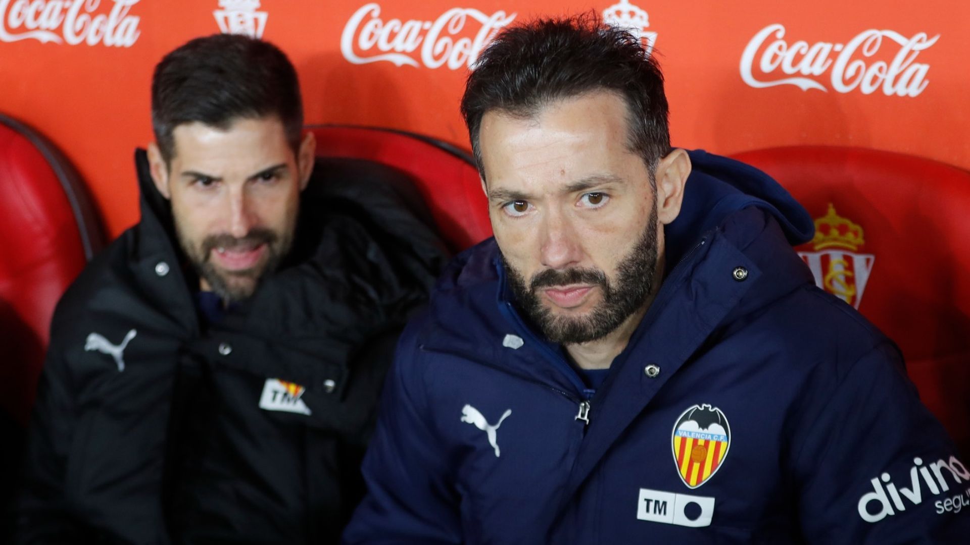 Carlos Corberán en El Molinón