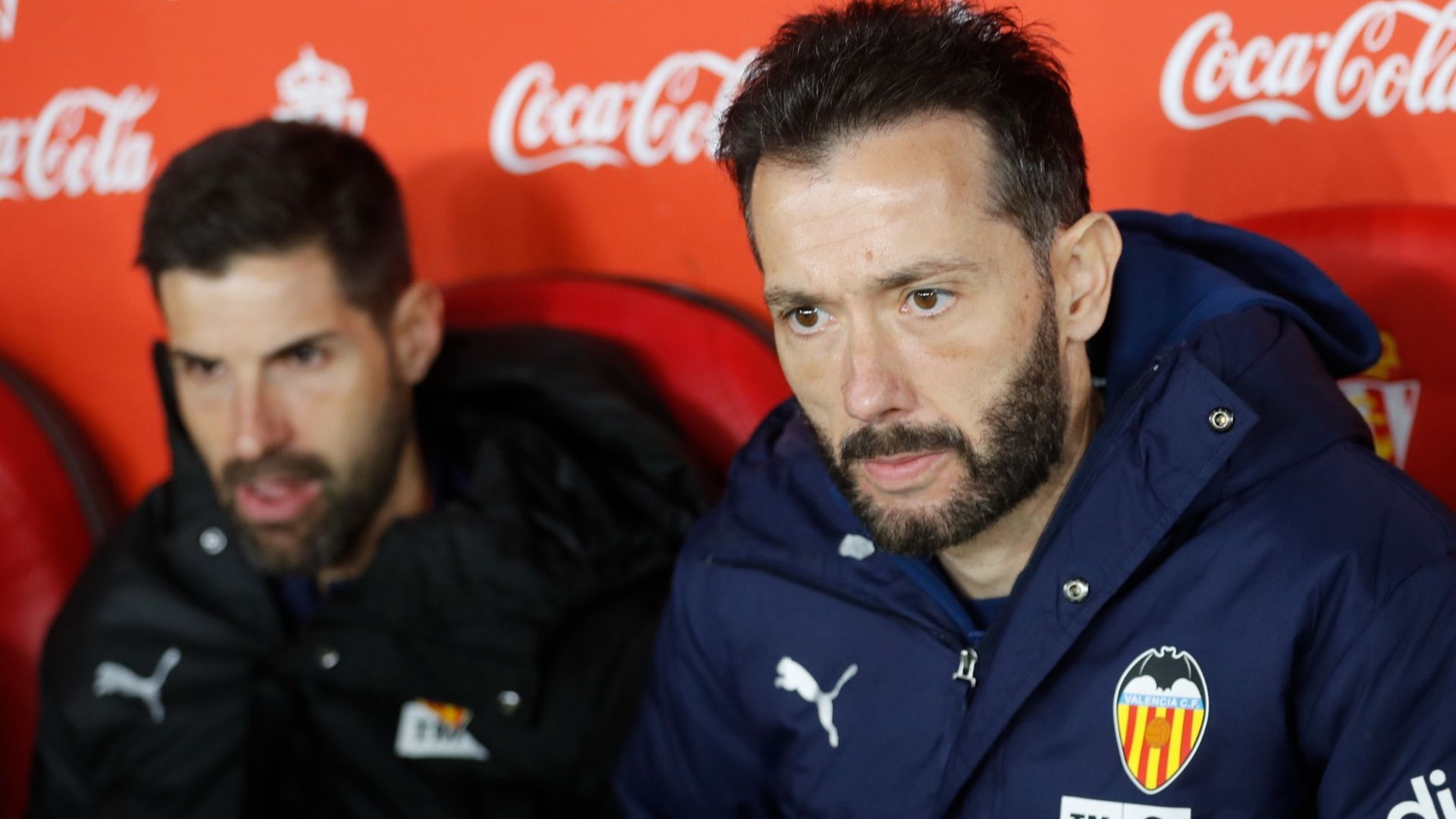 Carlos Corberán en El Molinón