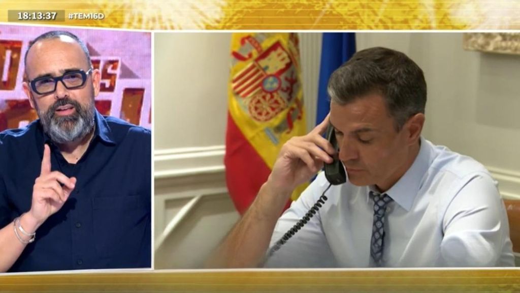 La reacción de Risto Mejide a la tajante frase que le dijo Pedro Sánchez en su encuentro en la Moncloa: "Tengo el ego de titanio"