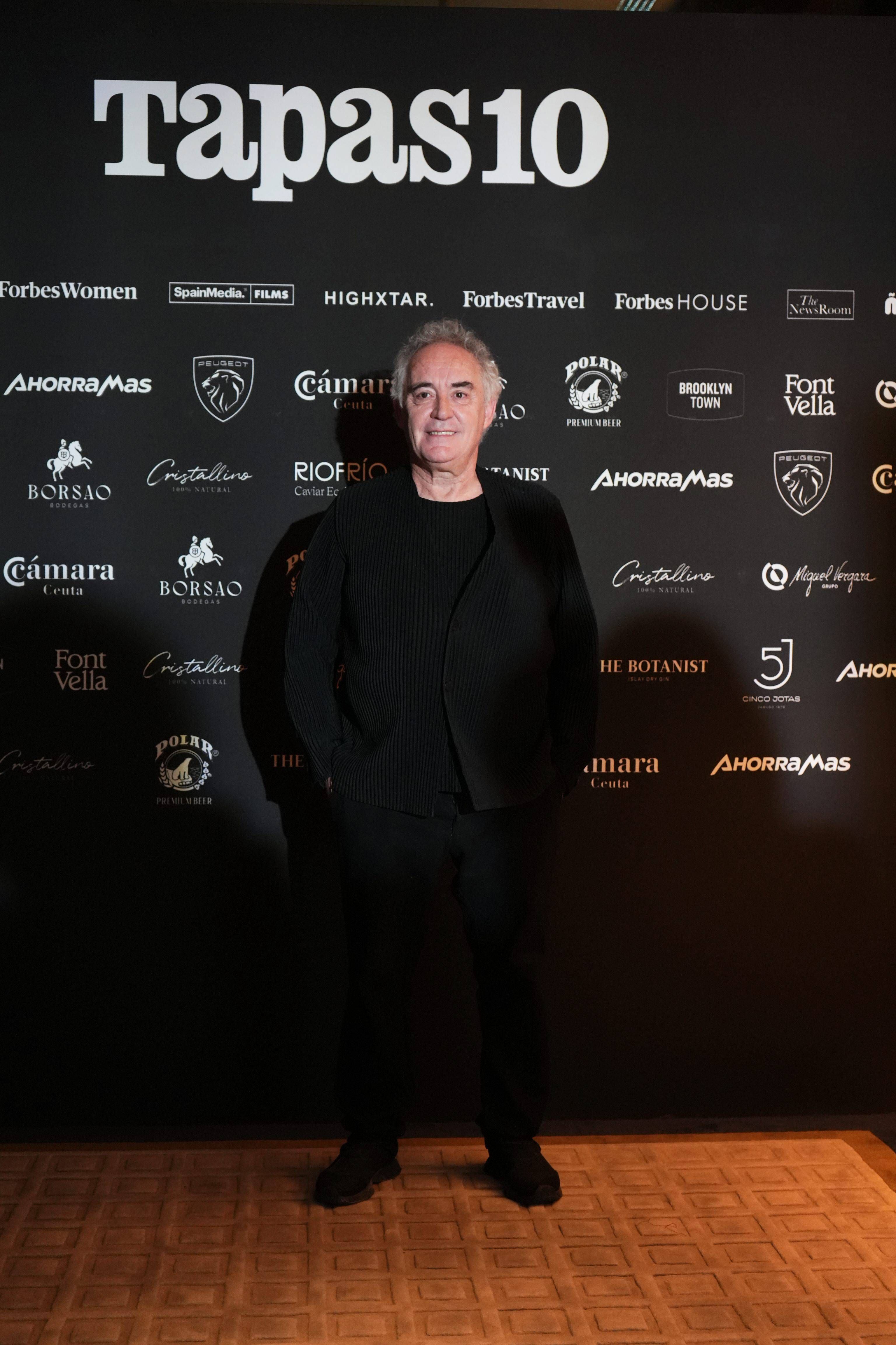 Ferrán Adriá, en la alfombra roja del décimo aniversario de Tapas Magazine