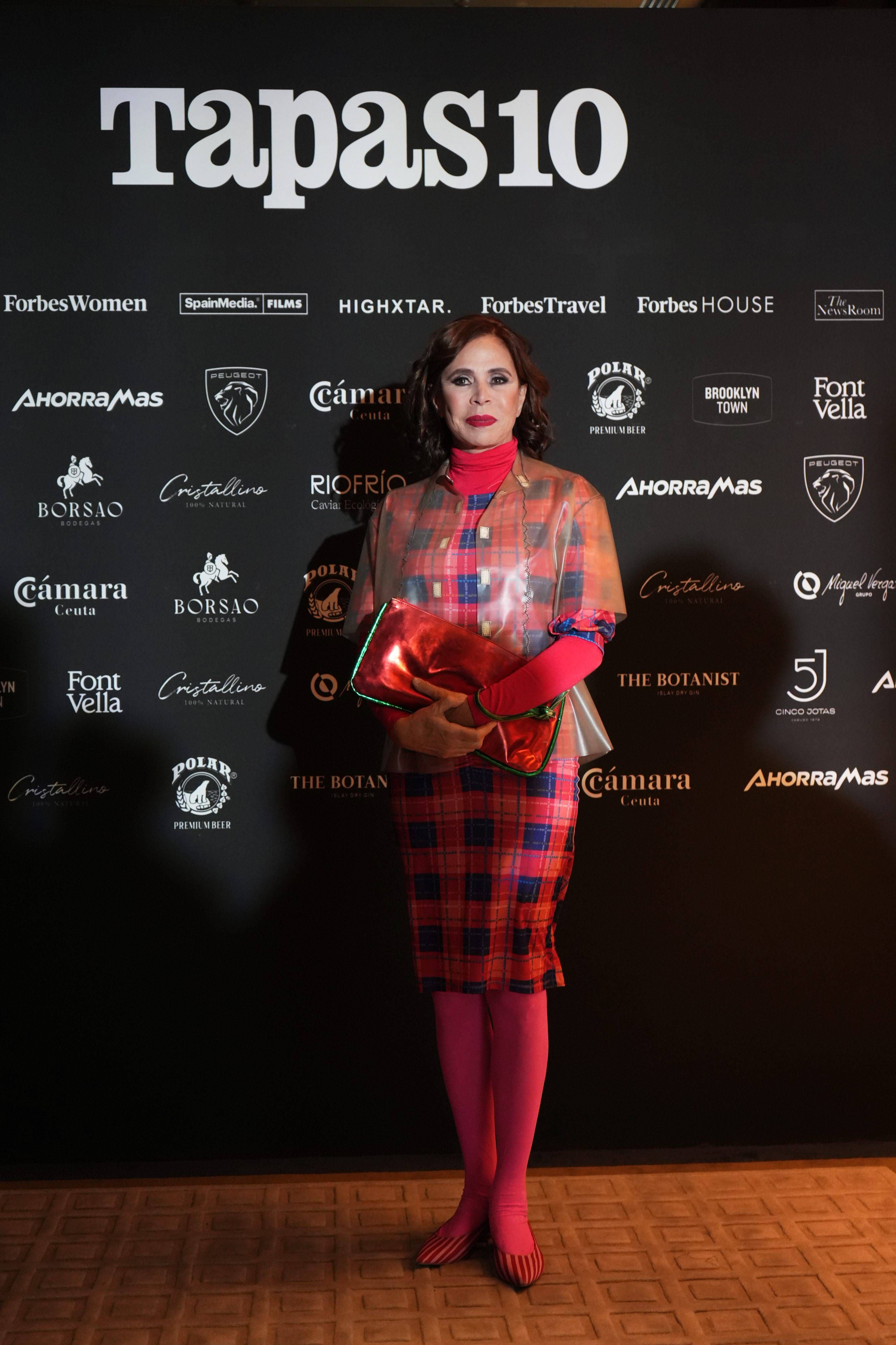 Ágatha Ruiz de la Prada, en la alfombra roja del décimo aniversario de Tapas Magazine