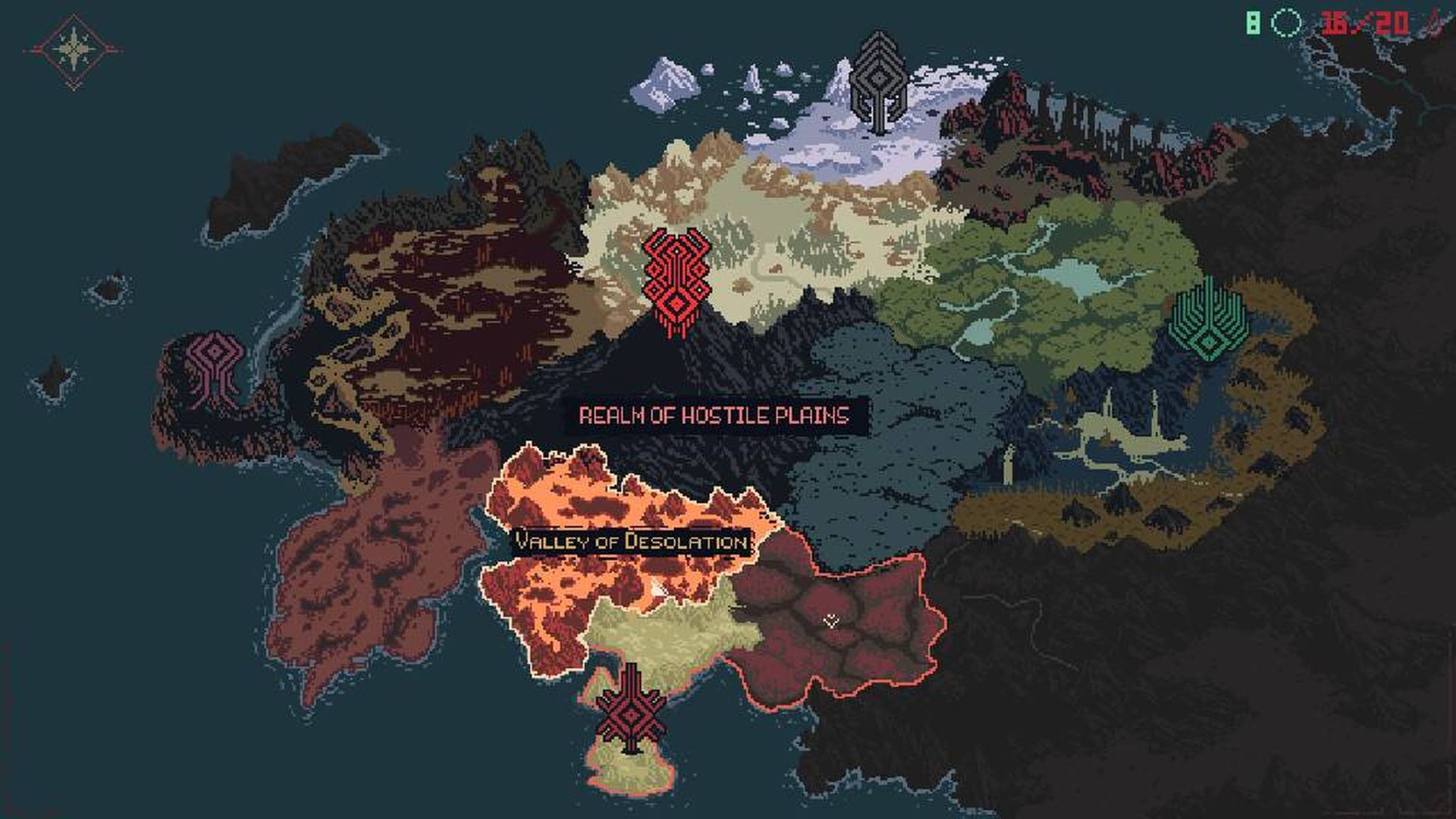 El mapa de Death Howl