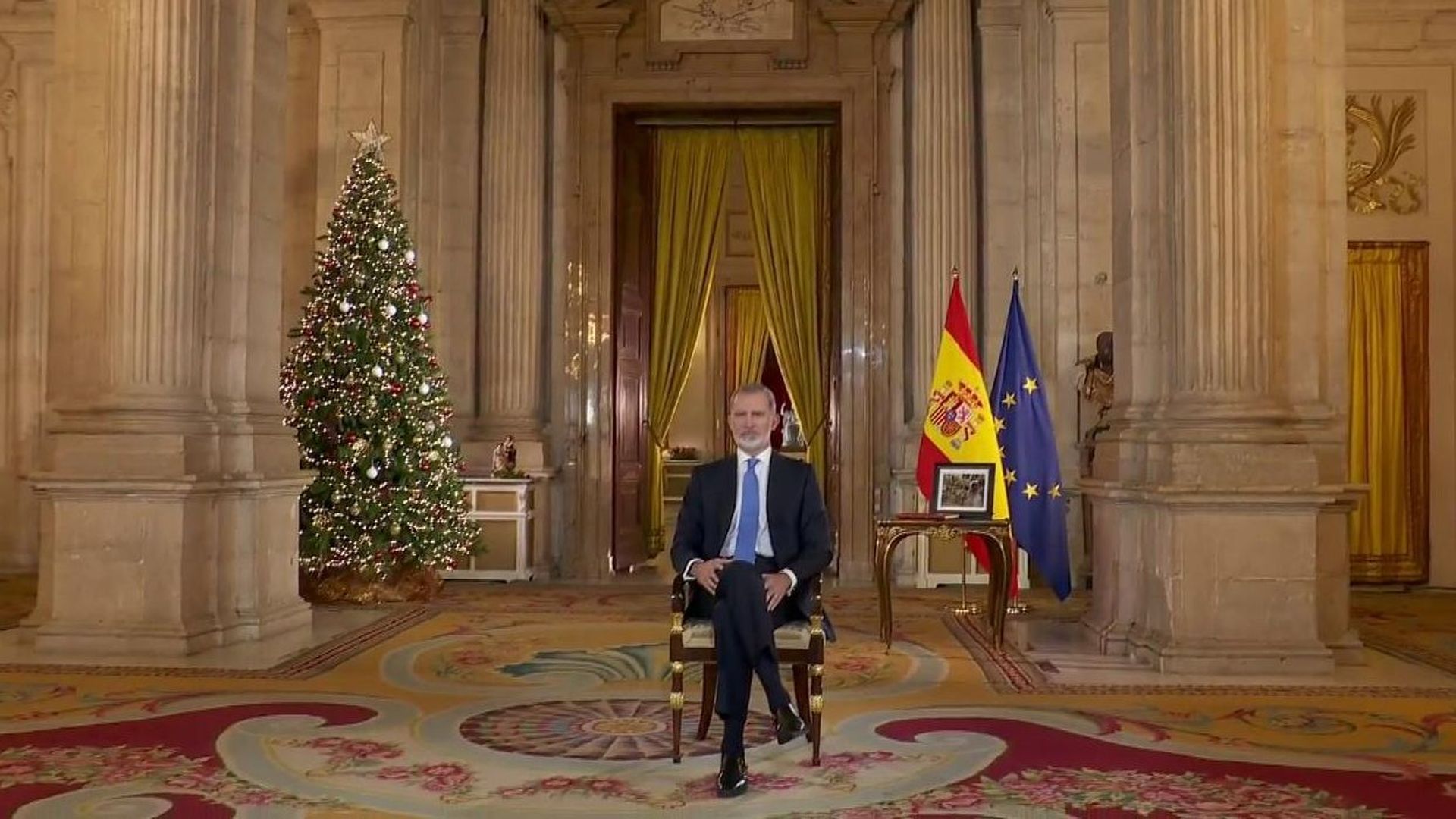El rey Felipe VI pronuncia su discurso de Navidad 2024