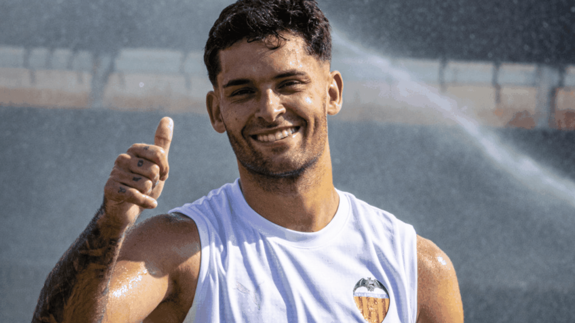 Hugo Duro entrenando