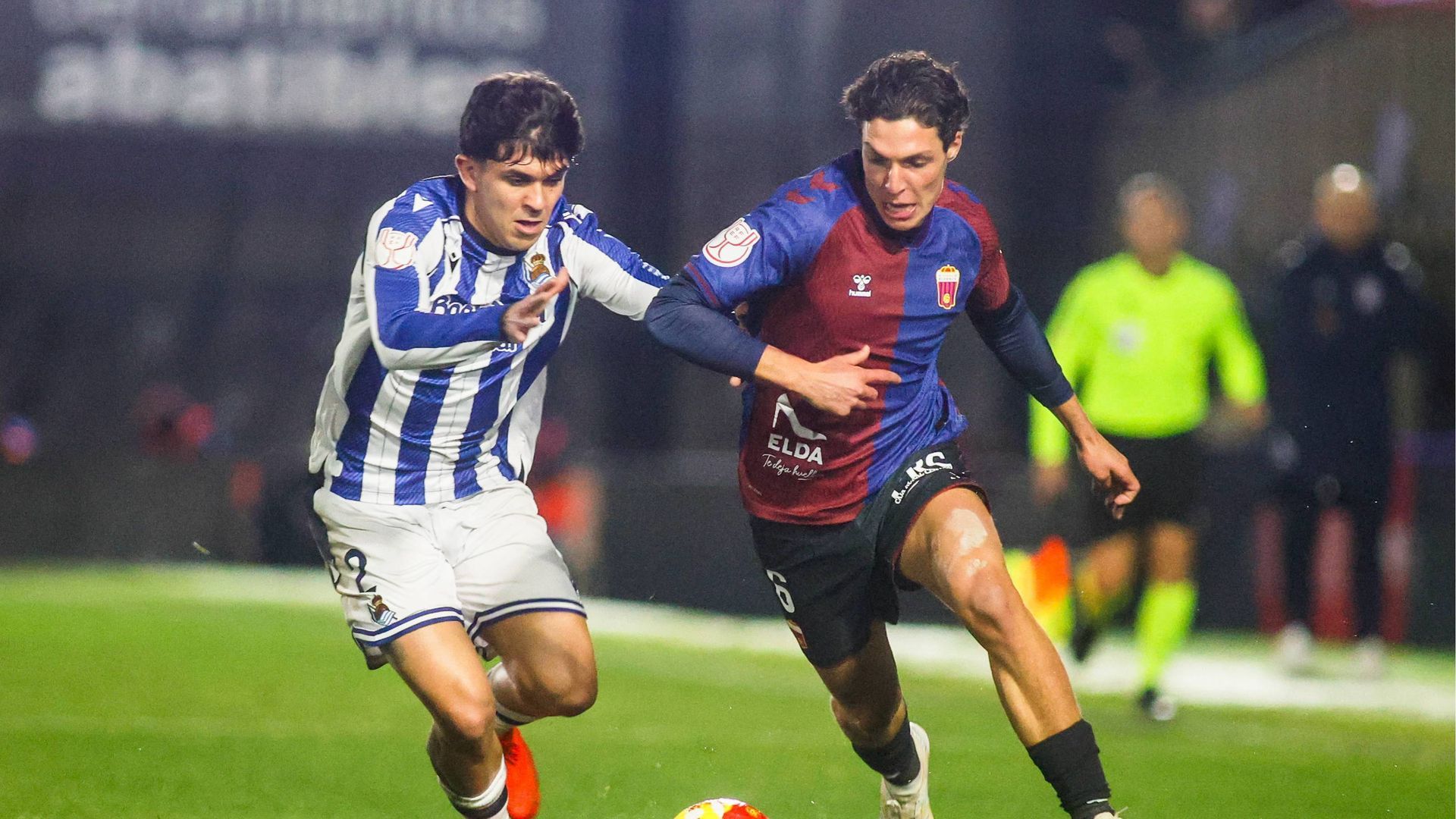 Jon Aramburu y Borja Calvo en el Eldense - Real Sociedad