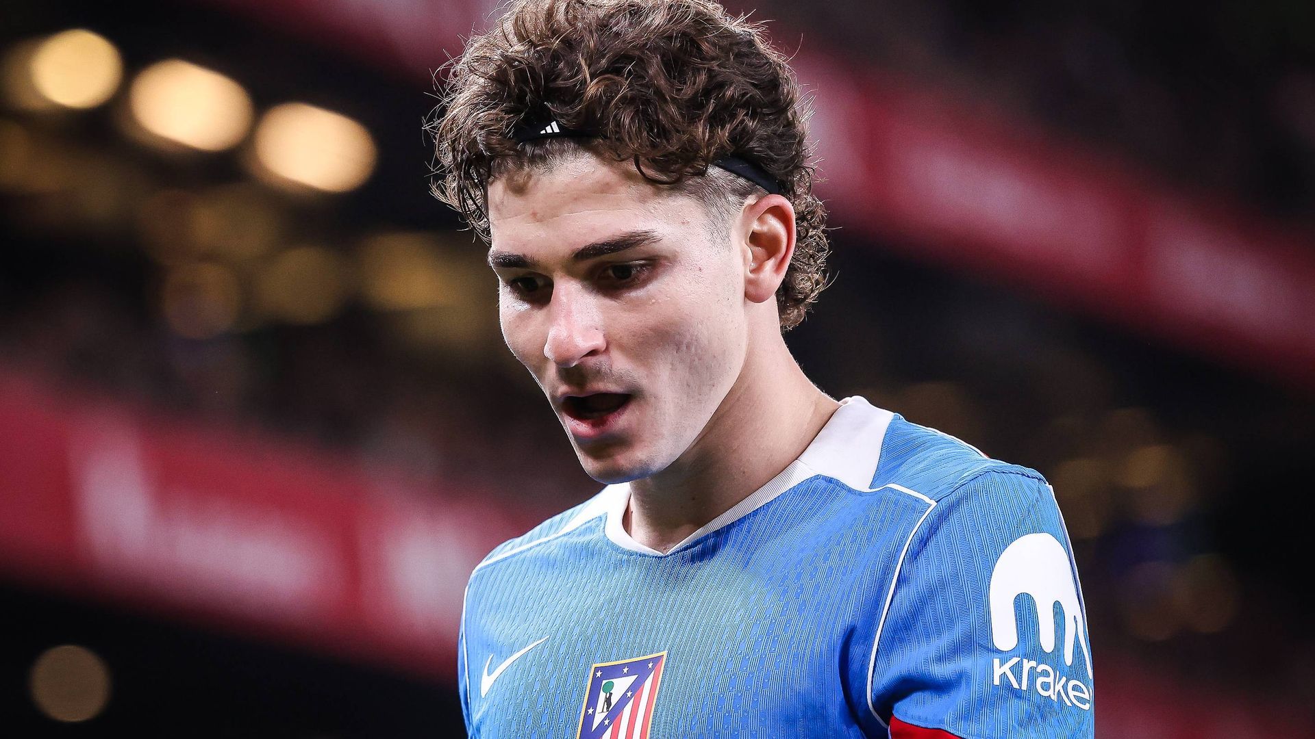 Julián Álvarez en un partido del Atlético de Madrid