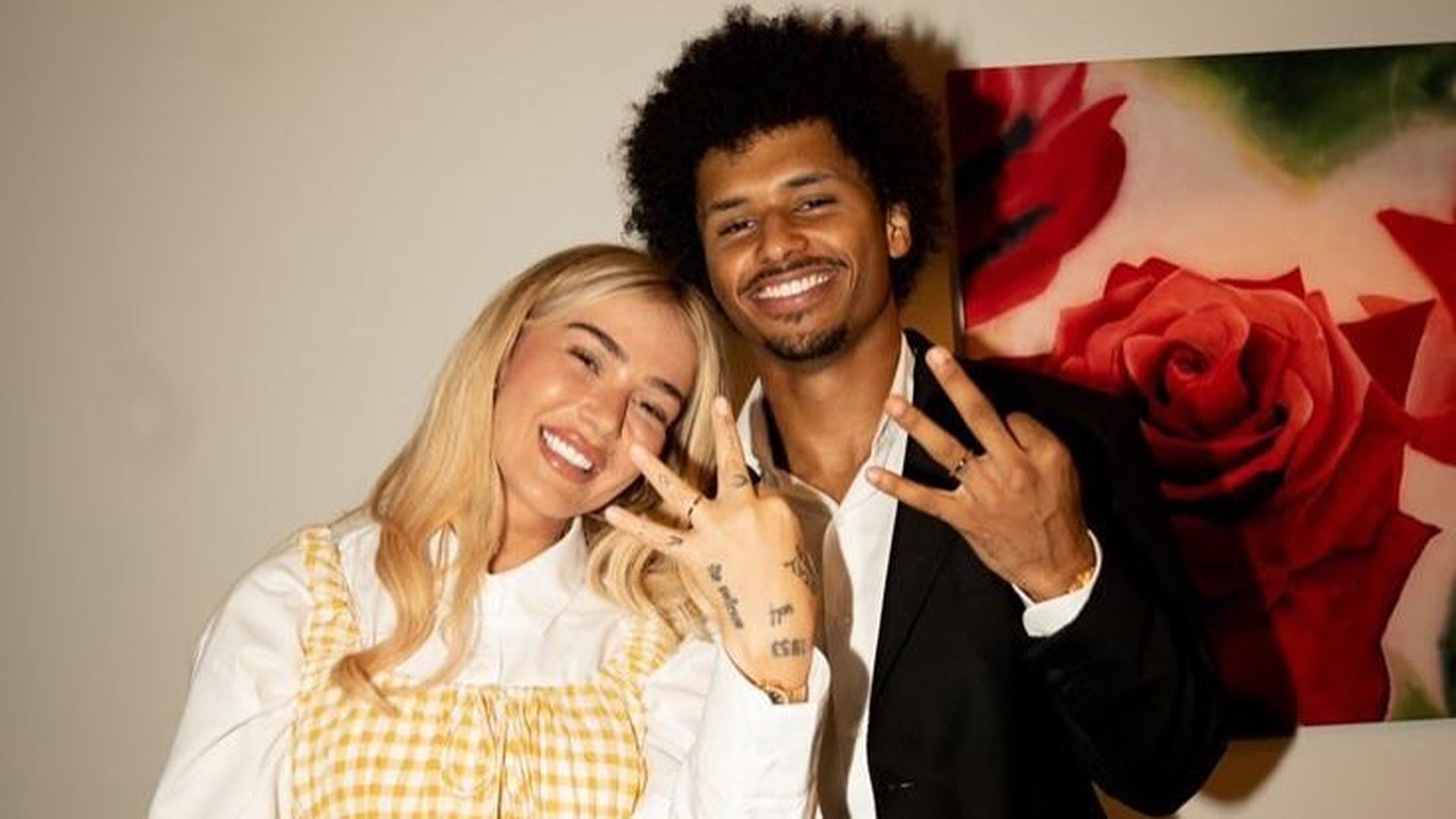 Karim Adeyemi y su pareja, Loredana