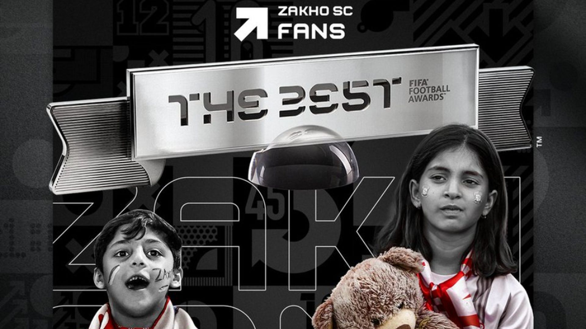 La afición del Zakho SC recoge el premio The Best por su humanitaria acción