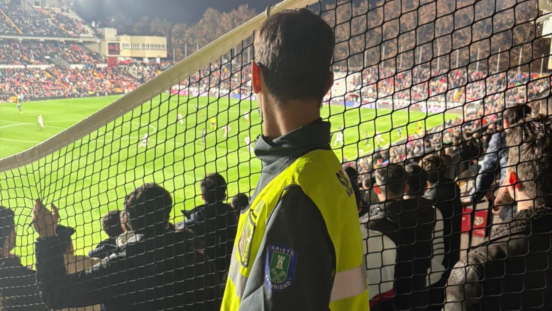Las vistas de la afición del Betis en Vallecas