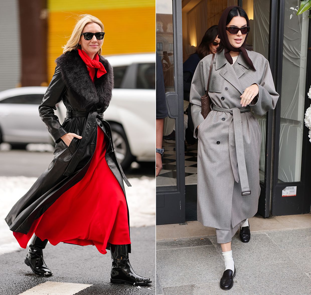 Lisa Aiken y Kendall Jenner, con bandanas de lana