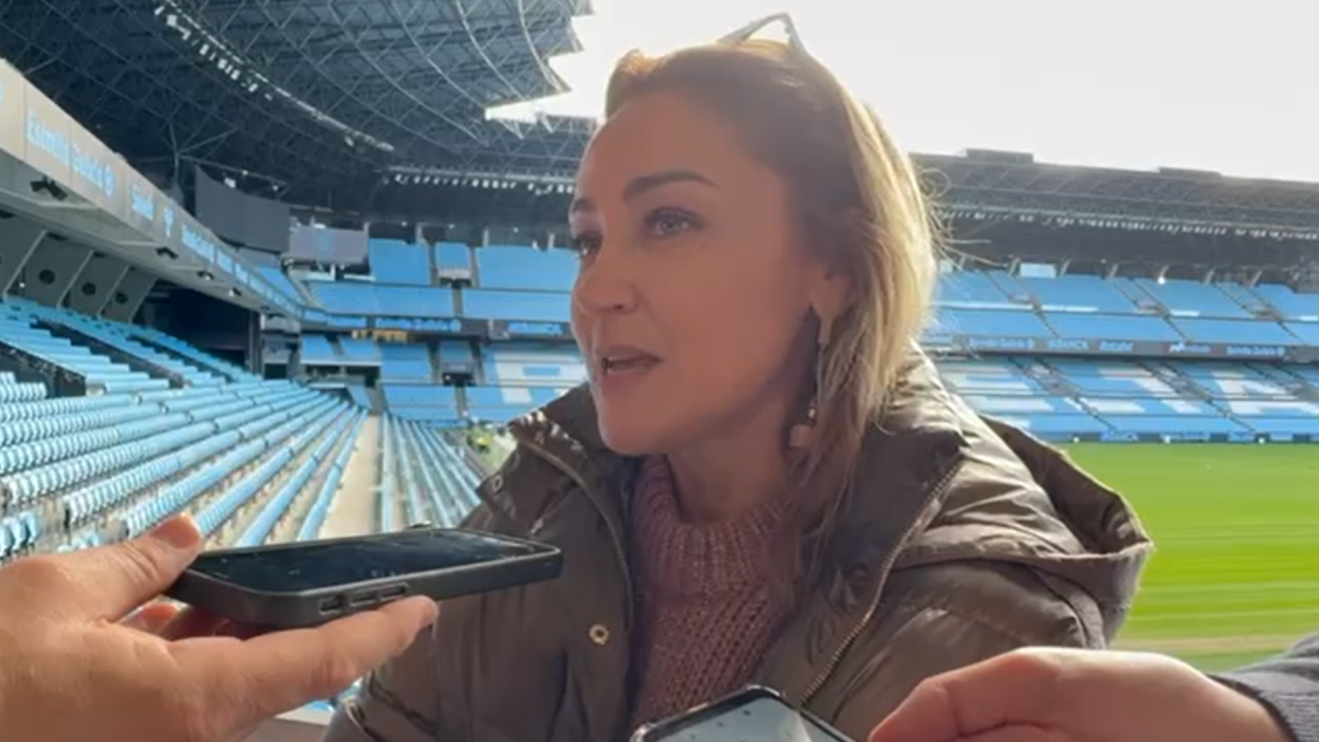 Marián Mouriño en Balaídos Marián Mouriño en Balaídos