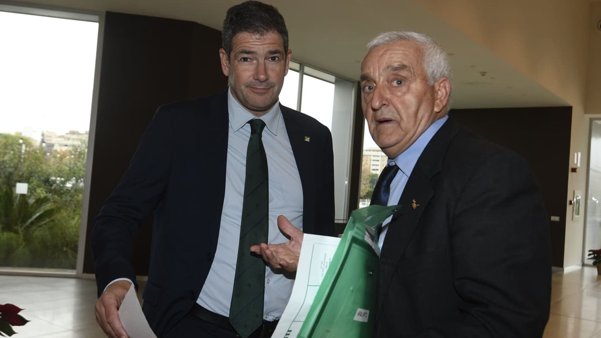 Mariano García, junto a Ramón Alarcón