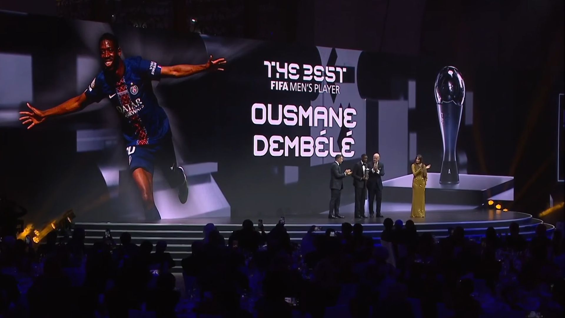 Ousmané Dembélé se lleva el Premio The Best Ousmané Dembélé se lleva el Premio The Best