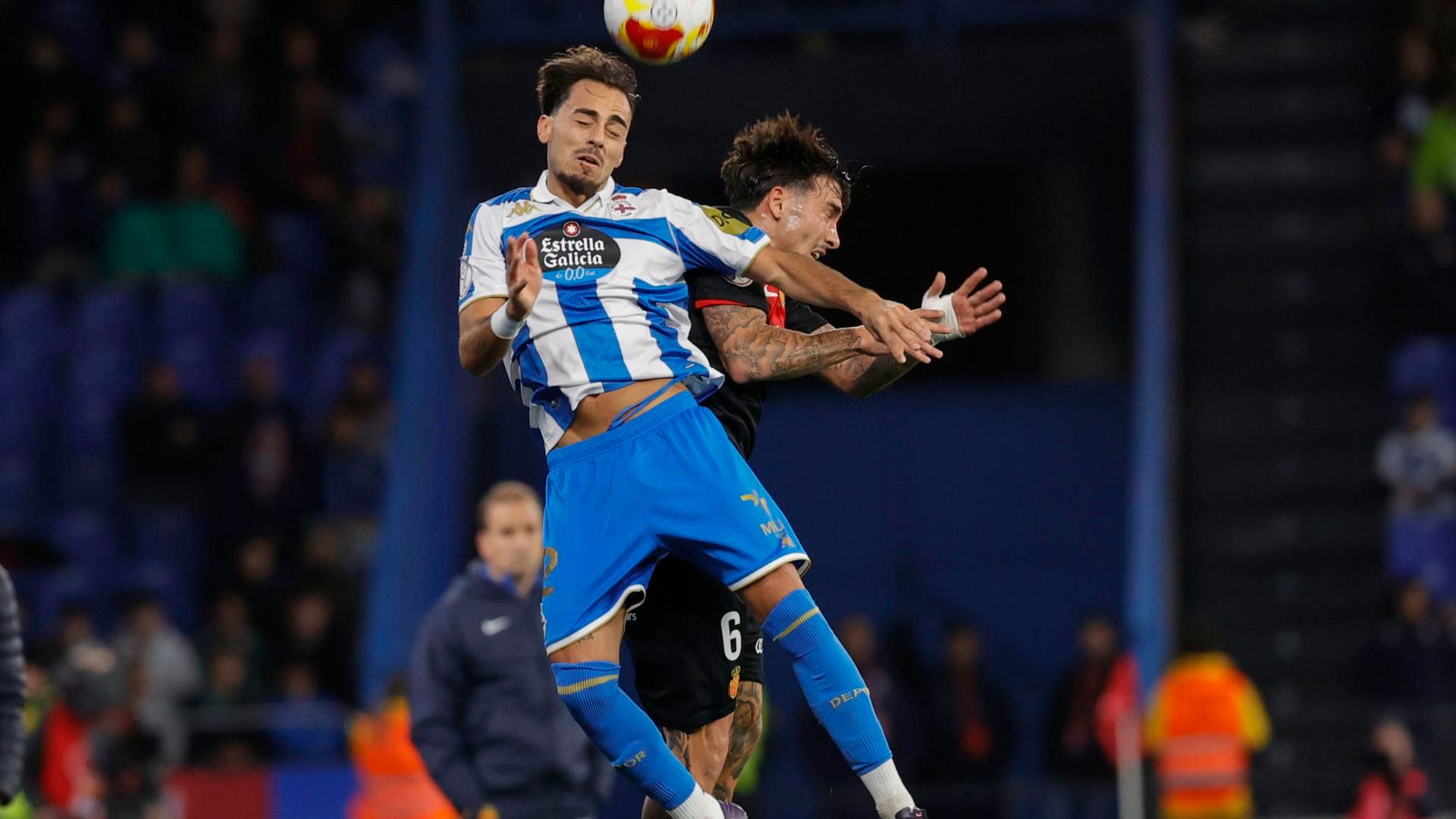 Quagliata y Antonio Sánchez en el Deportivo - Mallorca Quagliata y Antonio Sánchez en el Deportivo - Mallorca