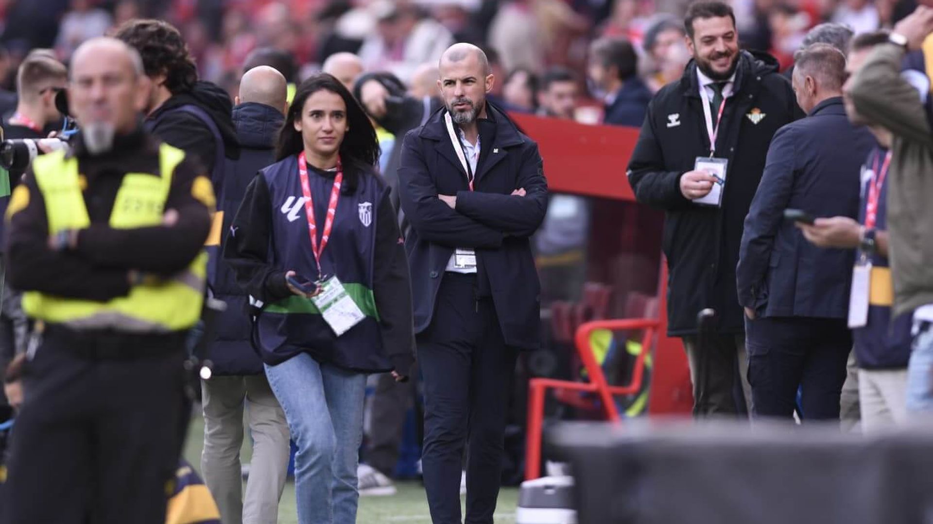 Manu Fajardo, en el Sevilla-Betis