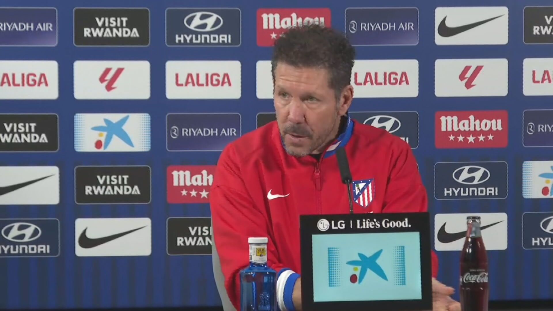 Simeone en la previa al partido contra el Atlético Baleares