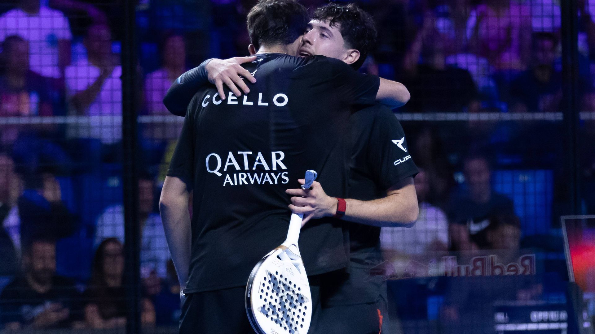 Arturo Coello y Agustín Tapia celebrando una victoria