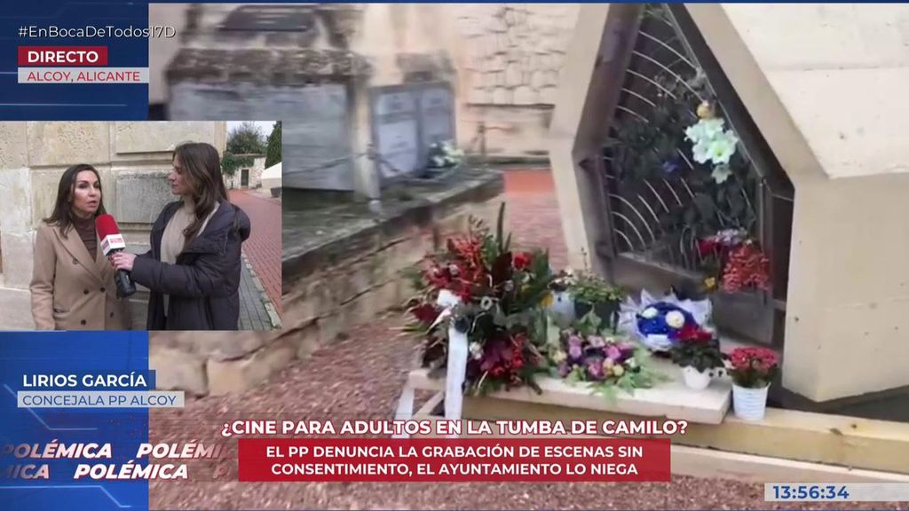 Convierten la tumba de Camilo Sesto en el escenario de una película de cine para adultos